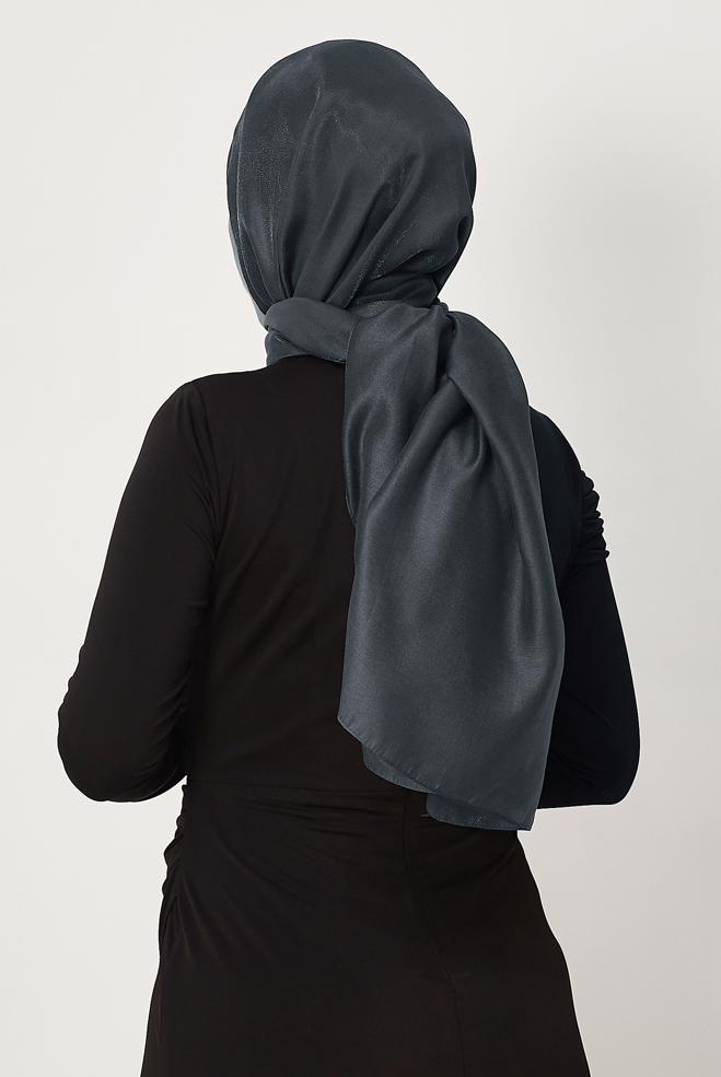 Vêtements hijab GRIS CHÂLE ALVINA AMBRE 8644 - ALVİNA