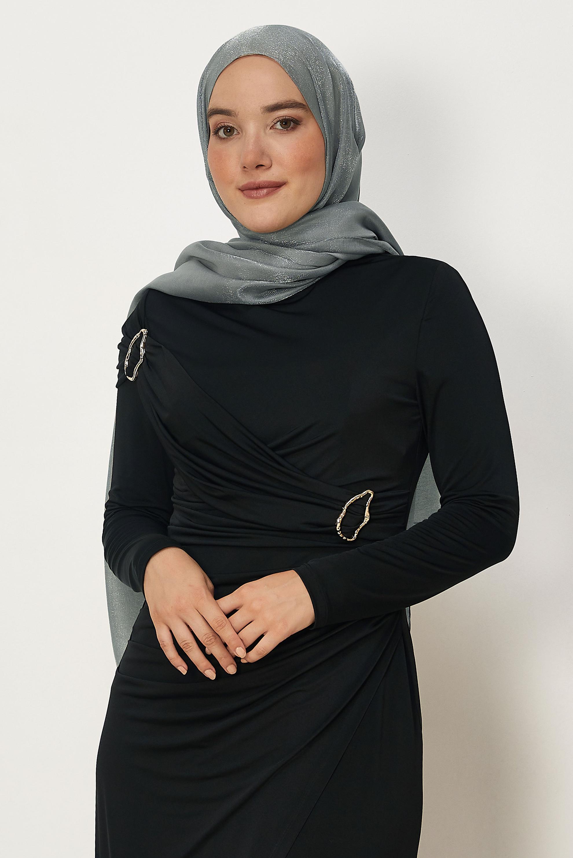 Vêtements hijab BLEU CHÂLE ALVINA AMBRE 8644