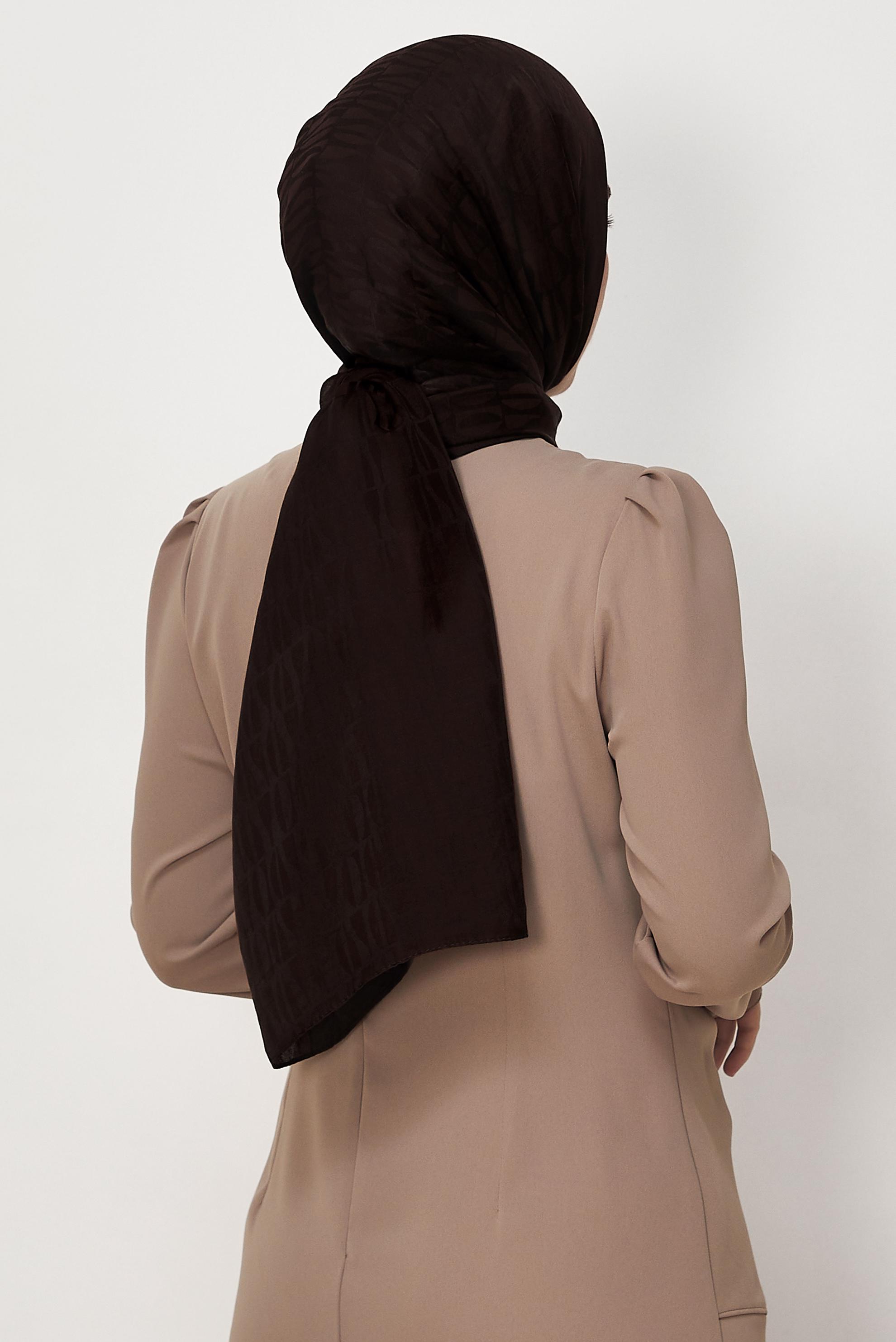 Vêtements hijab BRUN CHÂLE JACQUARD ALVINA 8647