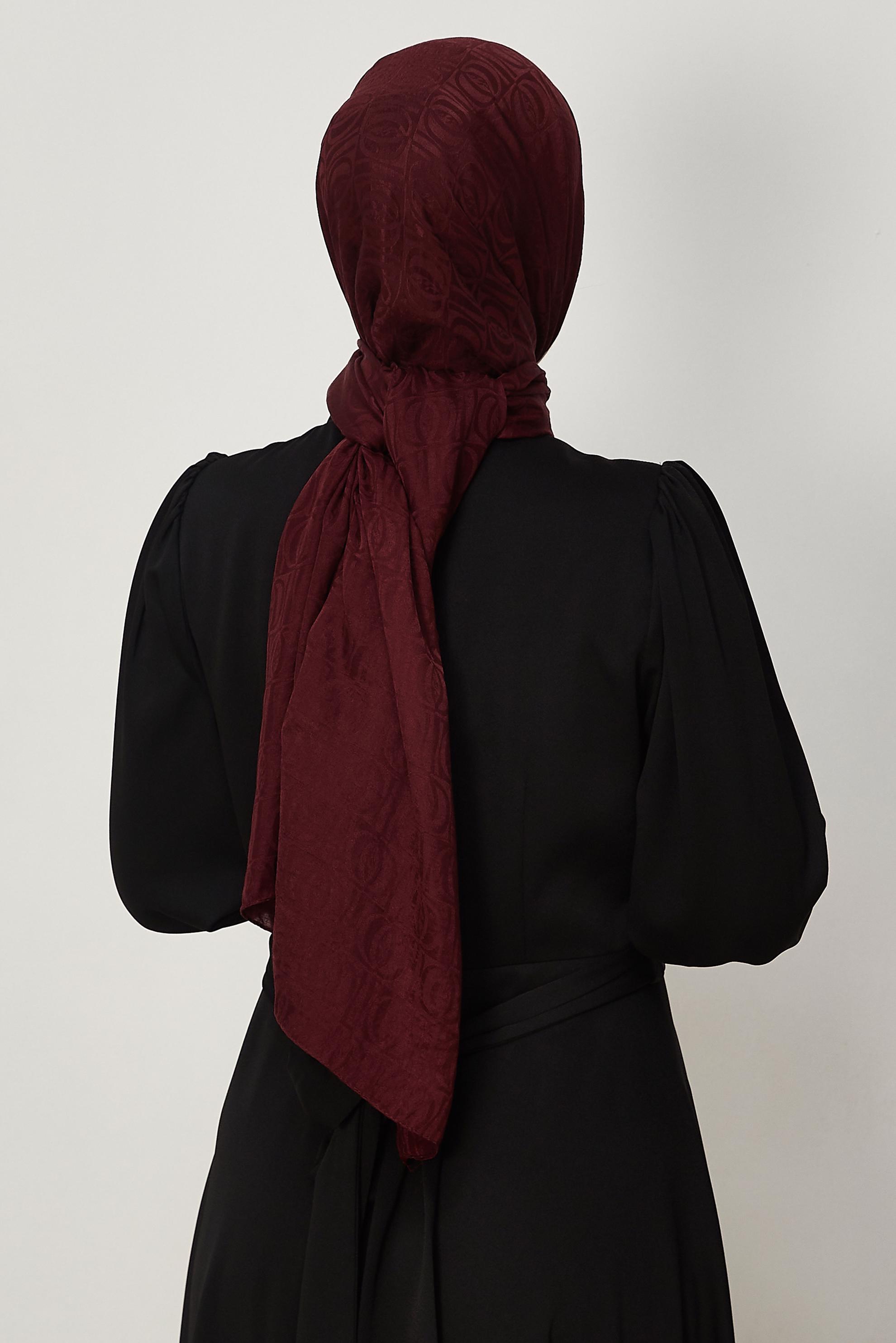 Vêtements hijab BRUN CHÂLE JACQUARD ALVINA 8648