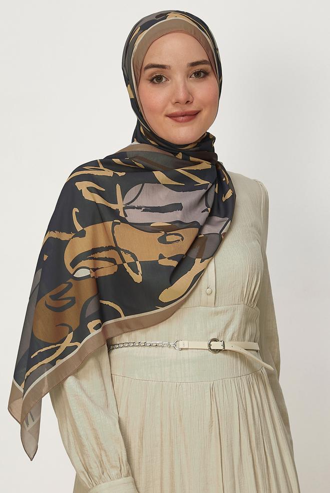 Vêtements hijab VISON CHÂLE ALVINA LORA 8656 - ALVİNA