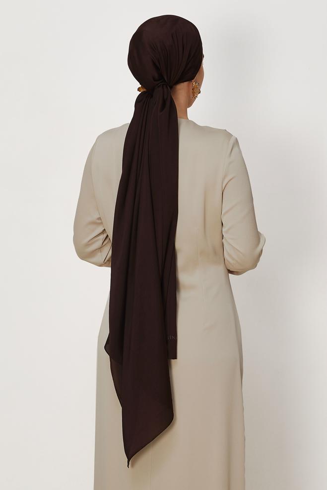Hijab clothing BROWN ALVINA SHIMMER SHAWL 8659 - ALVİNA