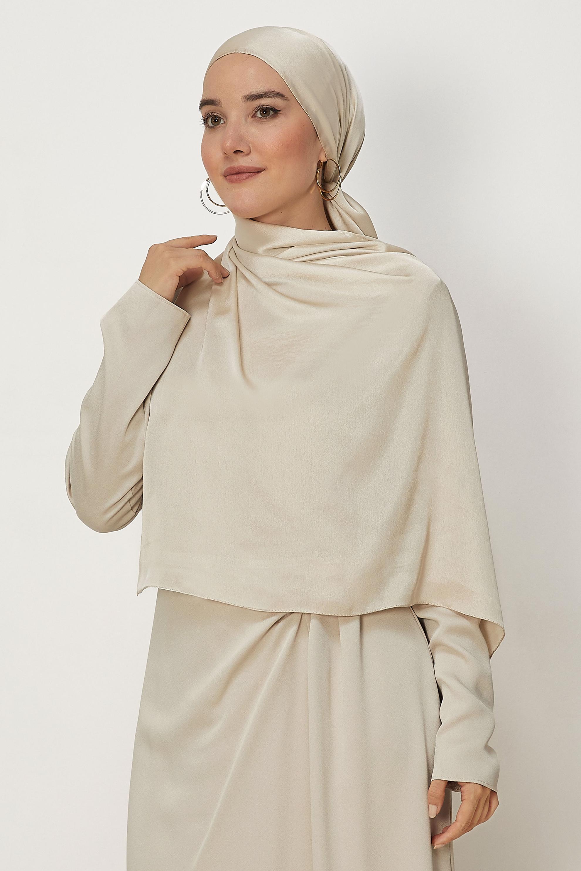 Hijab clothing BROWN ALVINA SHIMMER SHAWL 8659