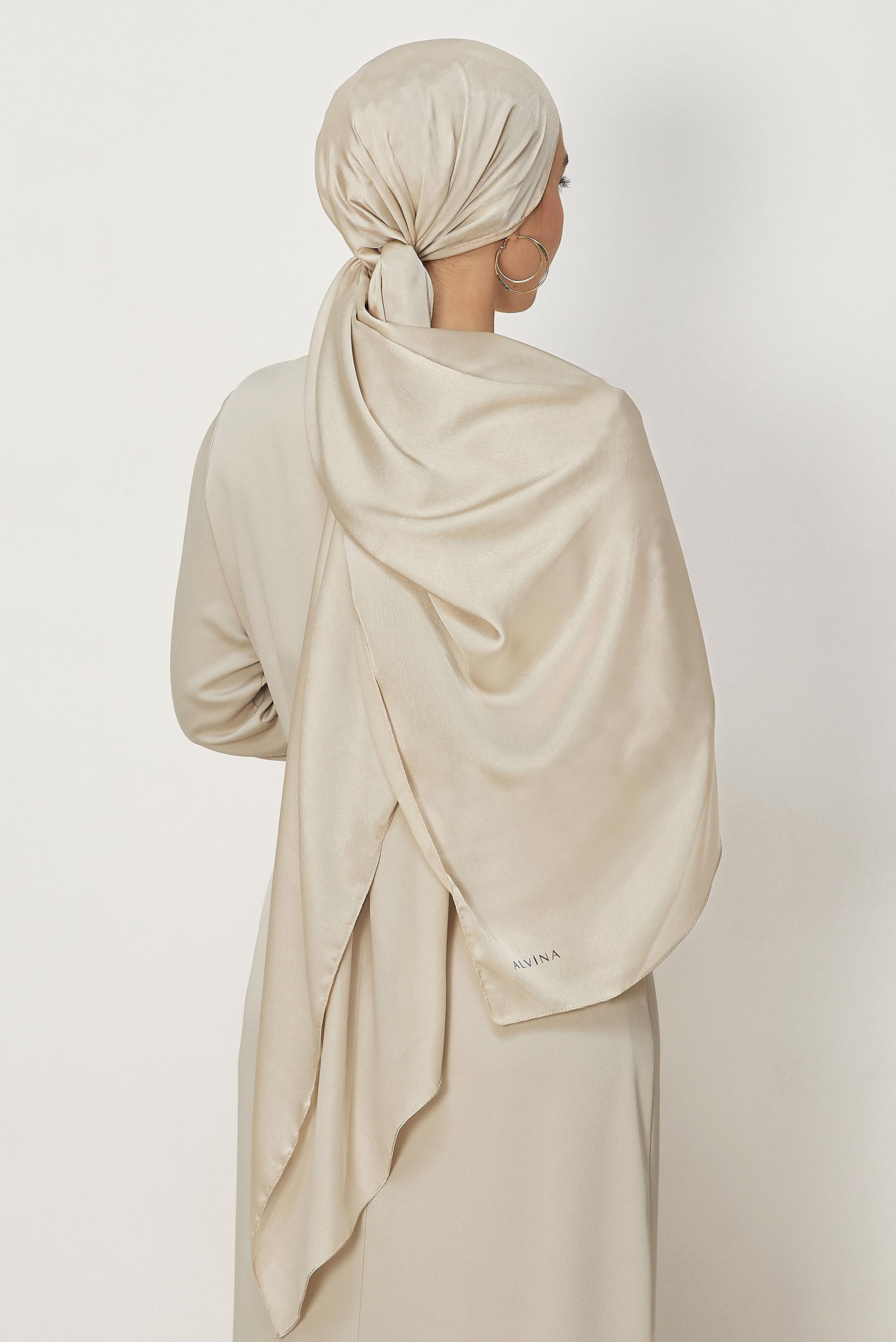 Hijab clothing BROWN ALVINA SHIMMER SHAWL 8659