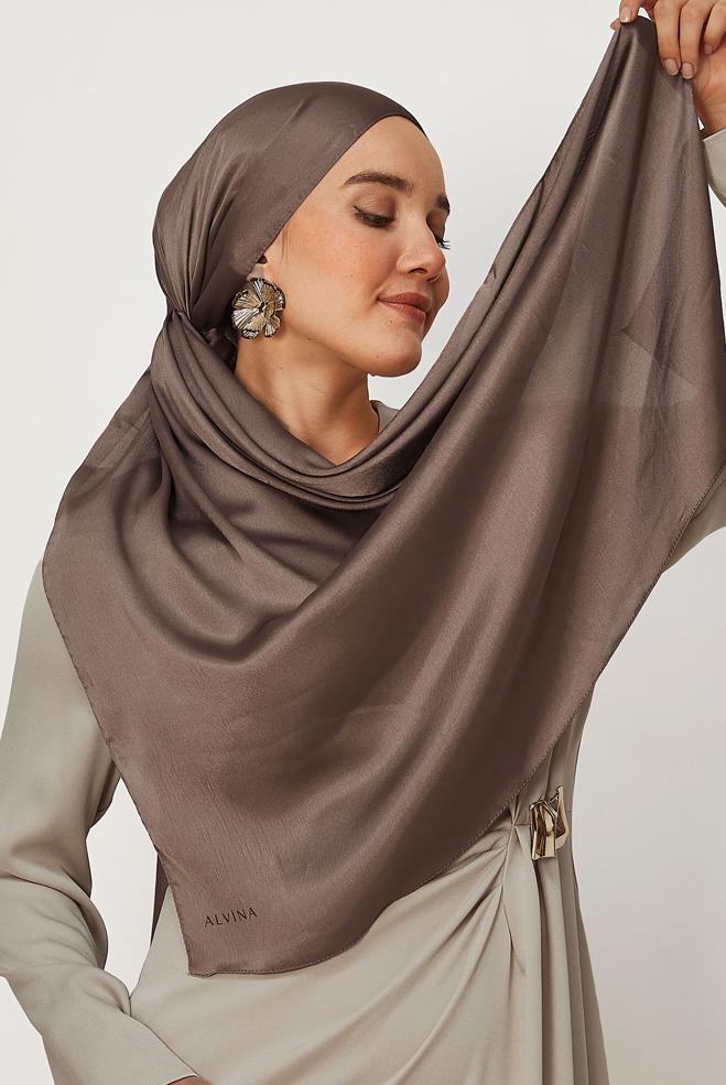 Hijab clothing MINK ALVINA SHIMMER SHAWL 8659 - ALVİNA