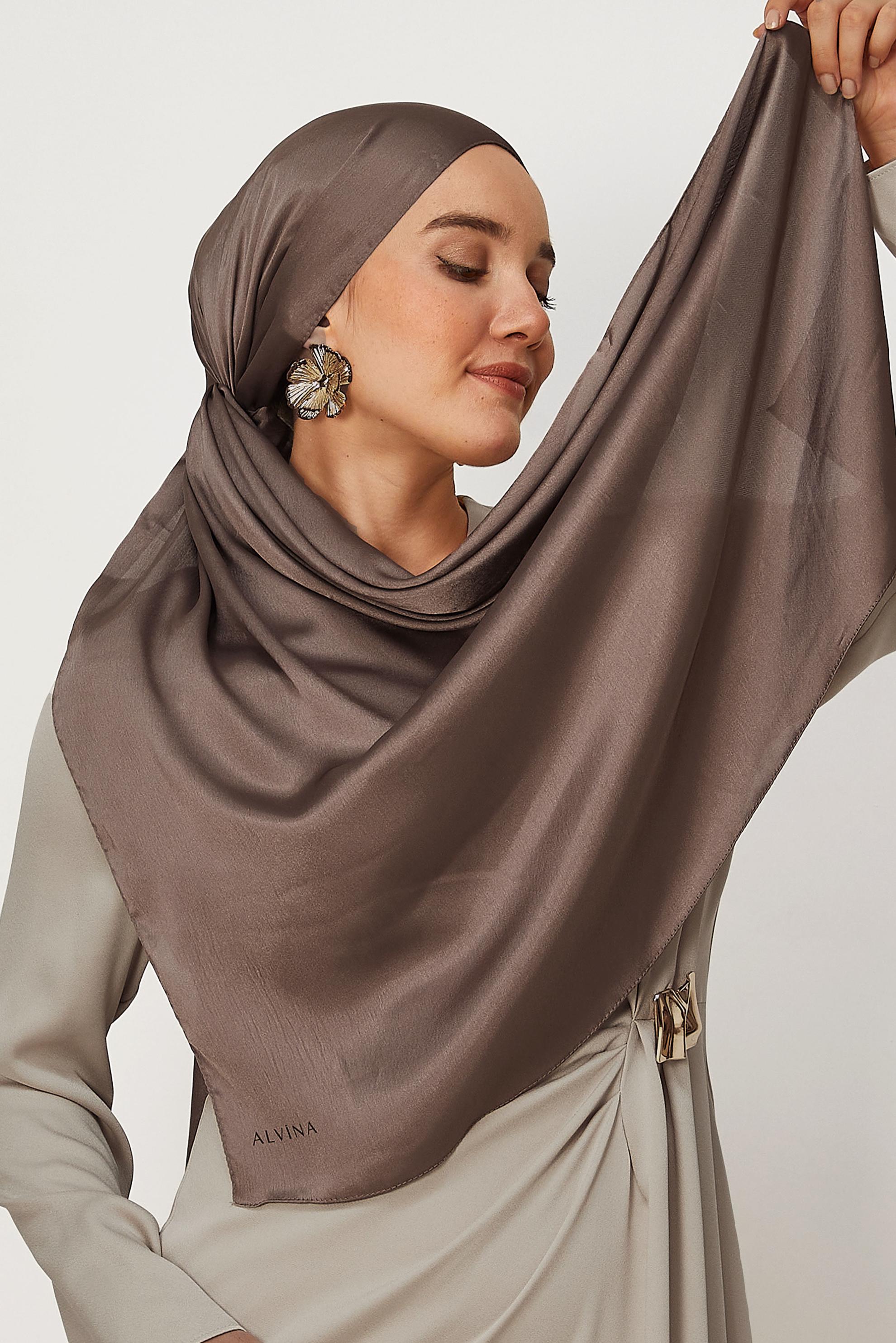 Hijab clothing MINK ALVINA SHIMMER SHAWL 8659