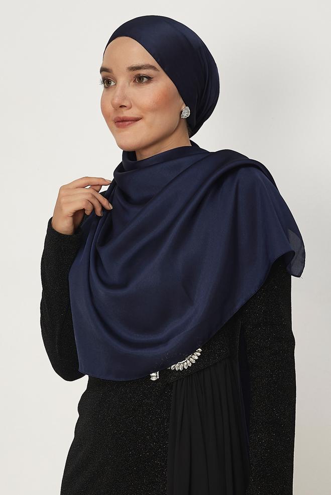 Hijab clothing BROWN ALVINA SHIMMER SHAWL 8659 - ALVİNA