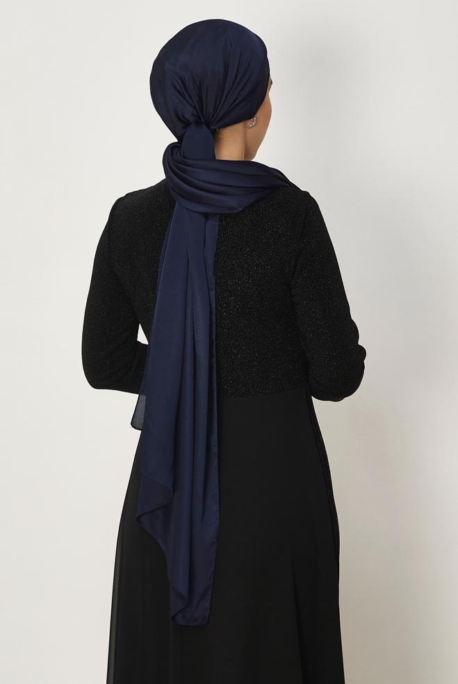 Hijab clothing BROWN ALVINA SHIMMER SHAWL 8659 - ALVİNA