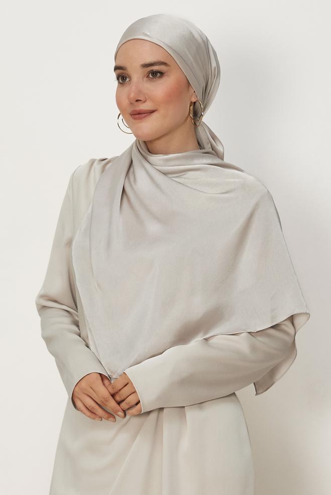 Hijab clothing GOLD ALVINA SHIMMER SHAWL 8659 - ALVİNA