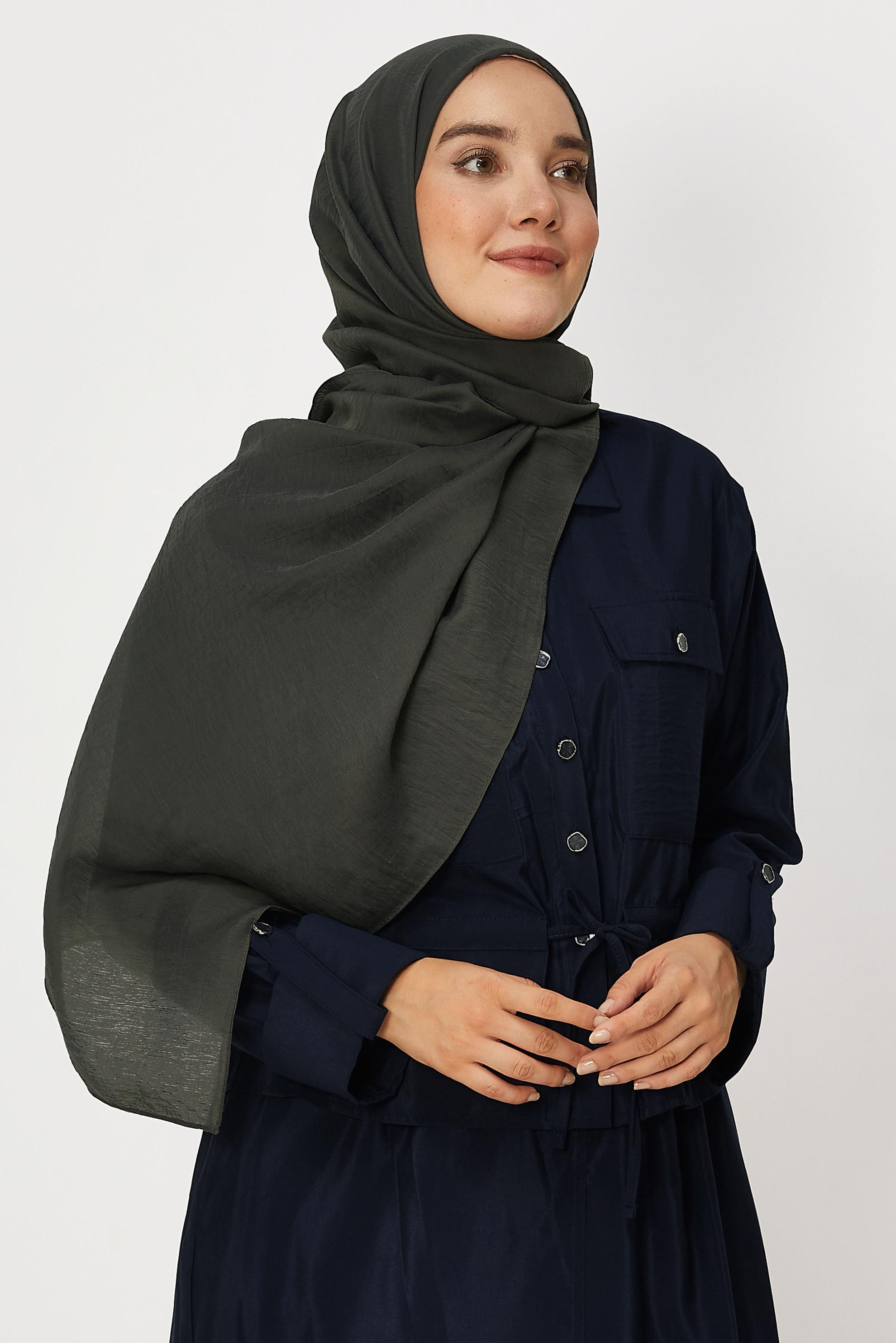 Tesettür giyim KAHVE ALVİNA ALLURE ŞAL 8668