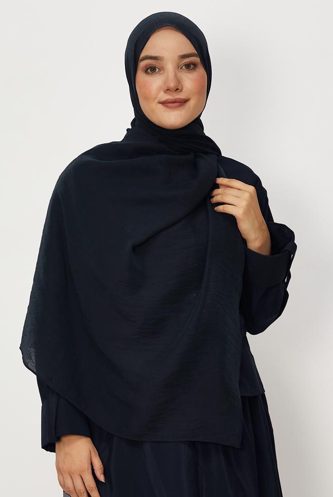 Tesettür giyim LACİVERT ALVİNA ALLURE ŞAL 8668 - ALVİNA
