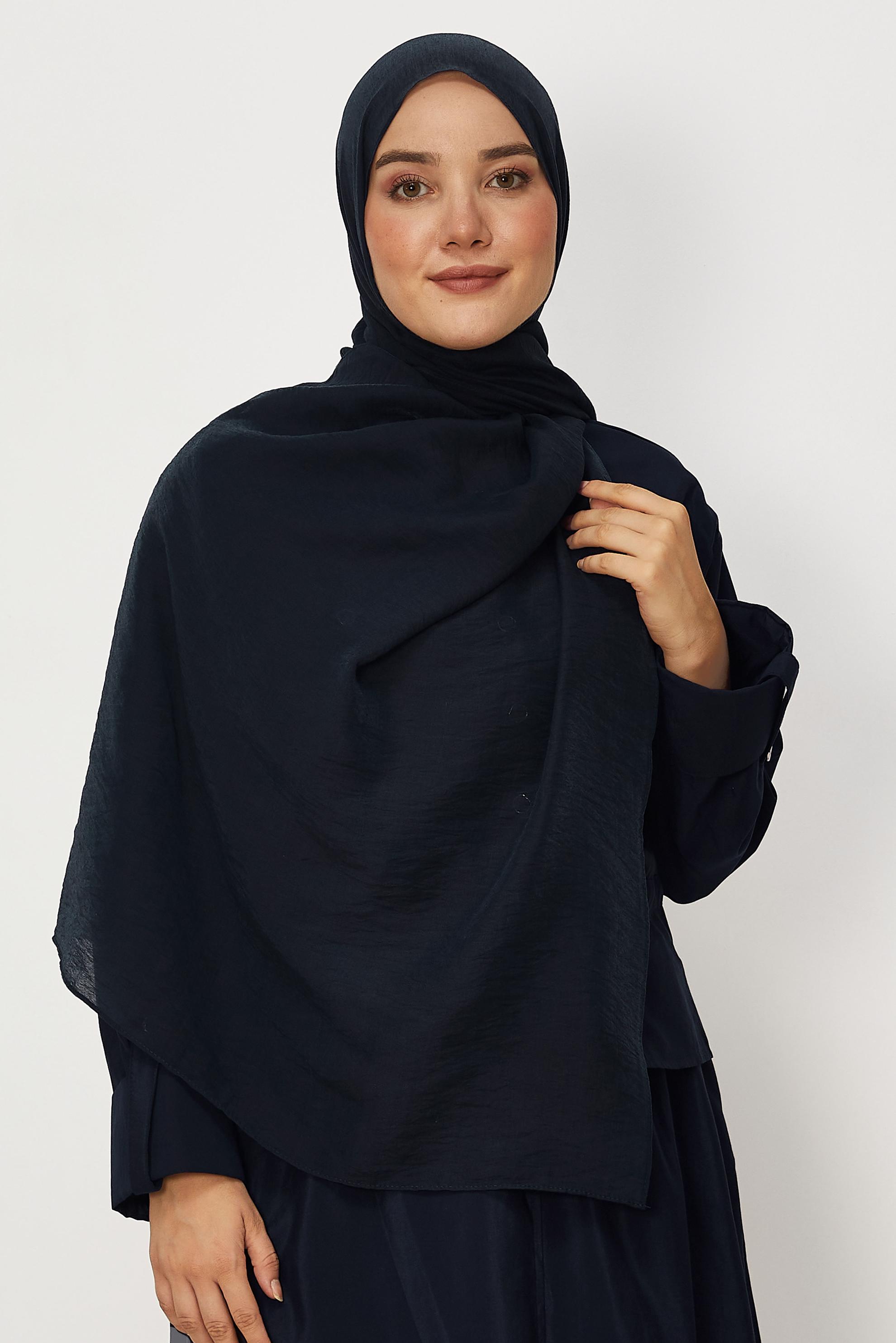 Tesettür giyim LACİVERT ALVİNA ALLURE ŞAL 8668
