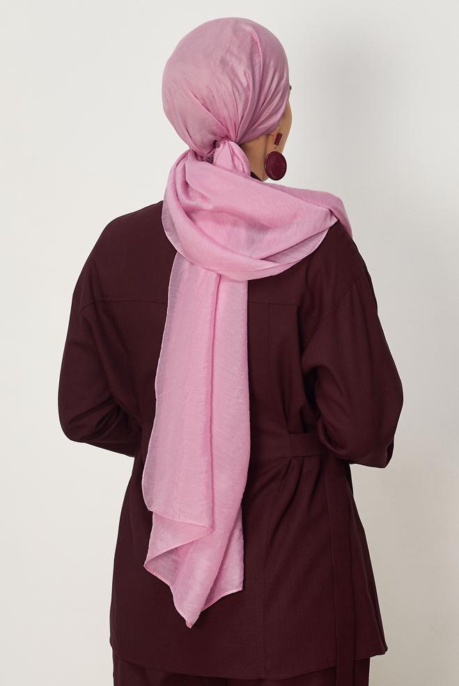 Tesettür giyim PEMBE ALVİNA ALLURE ŞAL 8668 - ALVİNA
