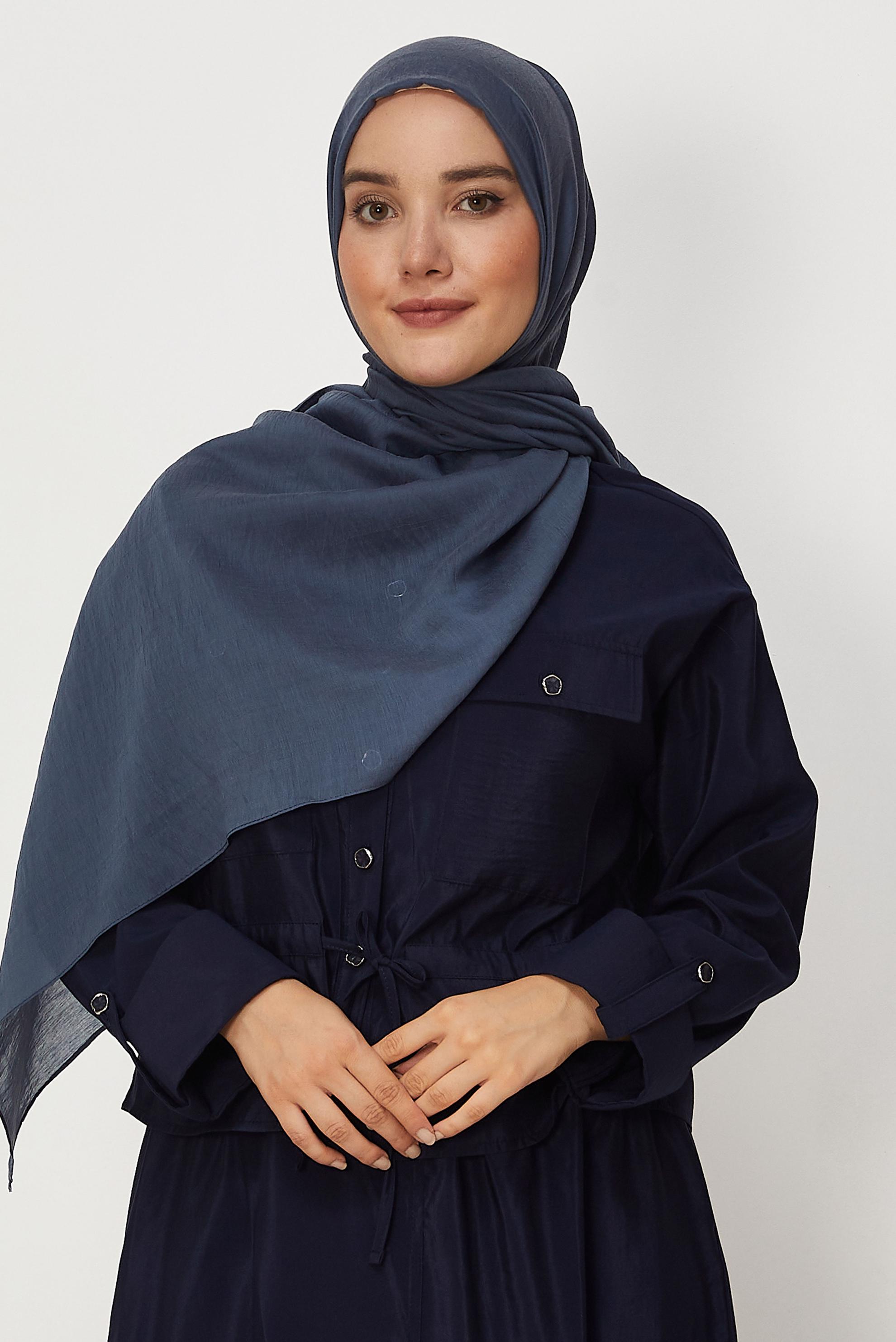 Tesettür giyim LACİVERT ALVİNA ALLURE ŞAL 8668