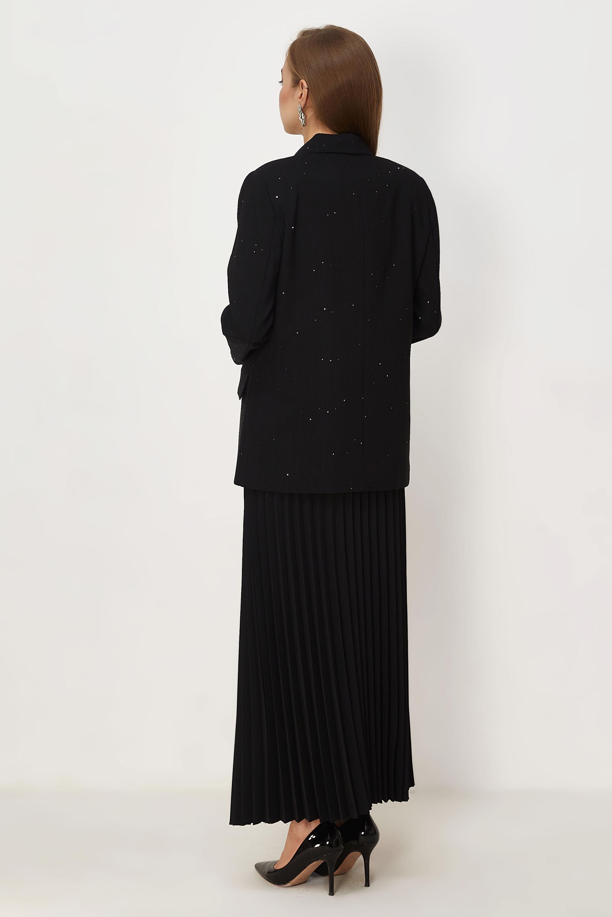 Vêtements hijab NOIR ENSEMBLE JUPE À PAILLETTES 30554