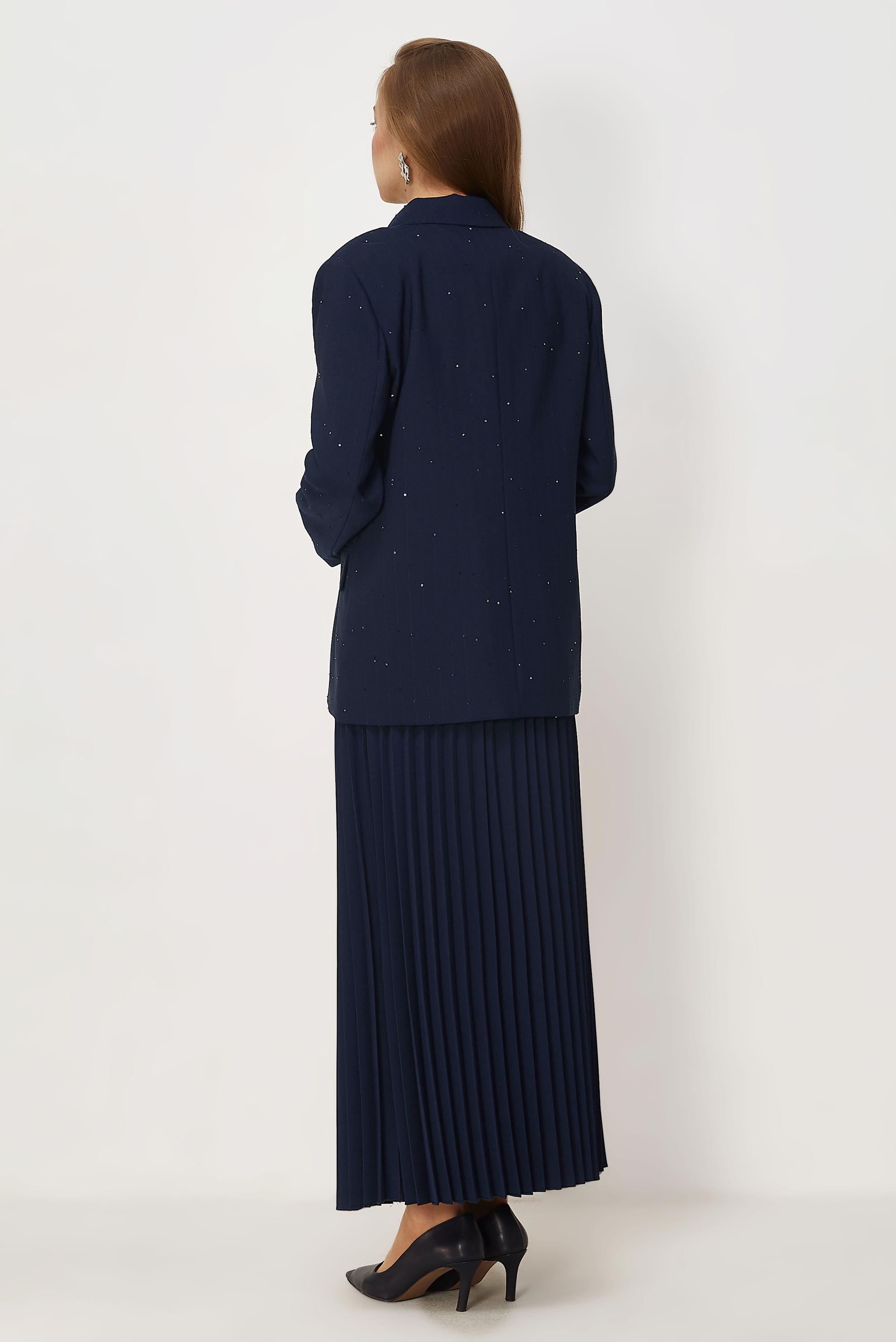 Vêtements hijab BLEU MARINE ENSEMBLE JUPE À PAILLETTES 30554