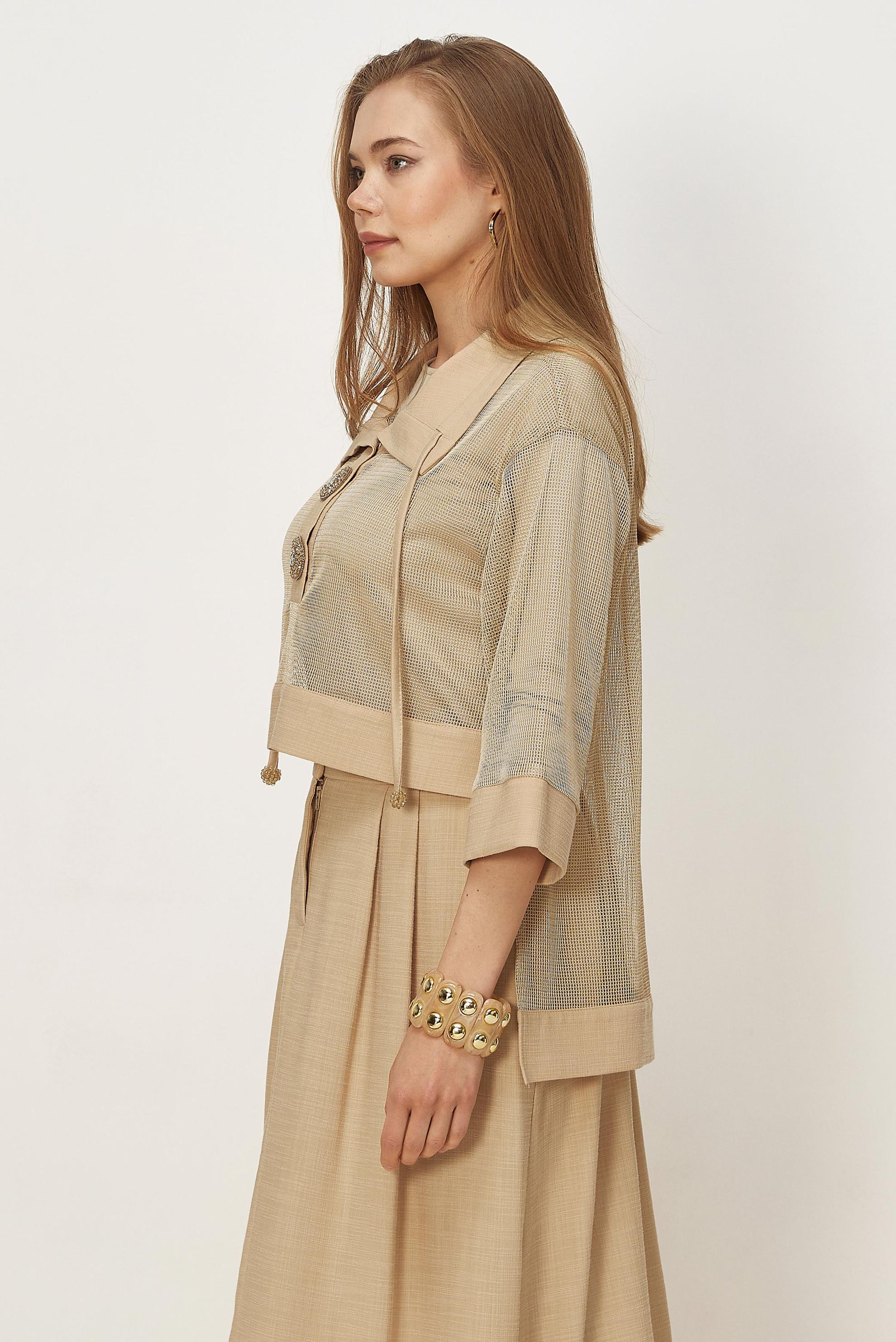 Vêtements hijab BEIGE ENSEMBLE JUPE DÉTAILLÉE EN MAILLE 46300