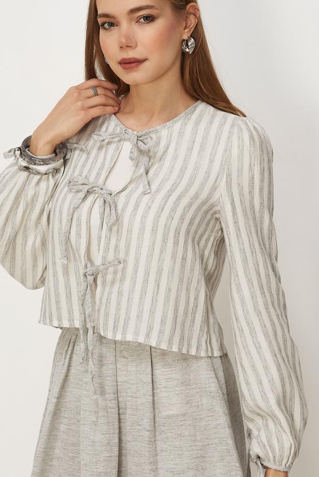 Tesettür giyim SİYAH ETEKLİ MÜSLİN TAKIM 46492 - ALVİNA