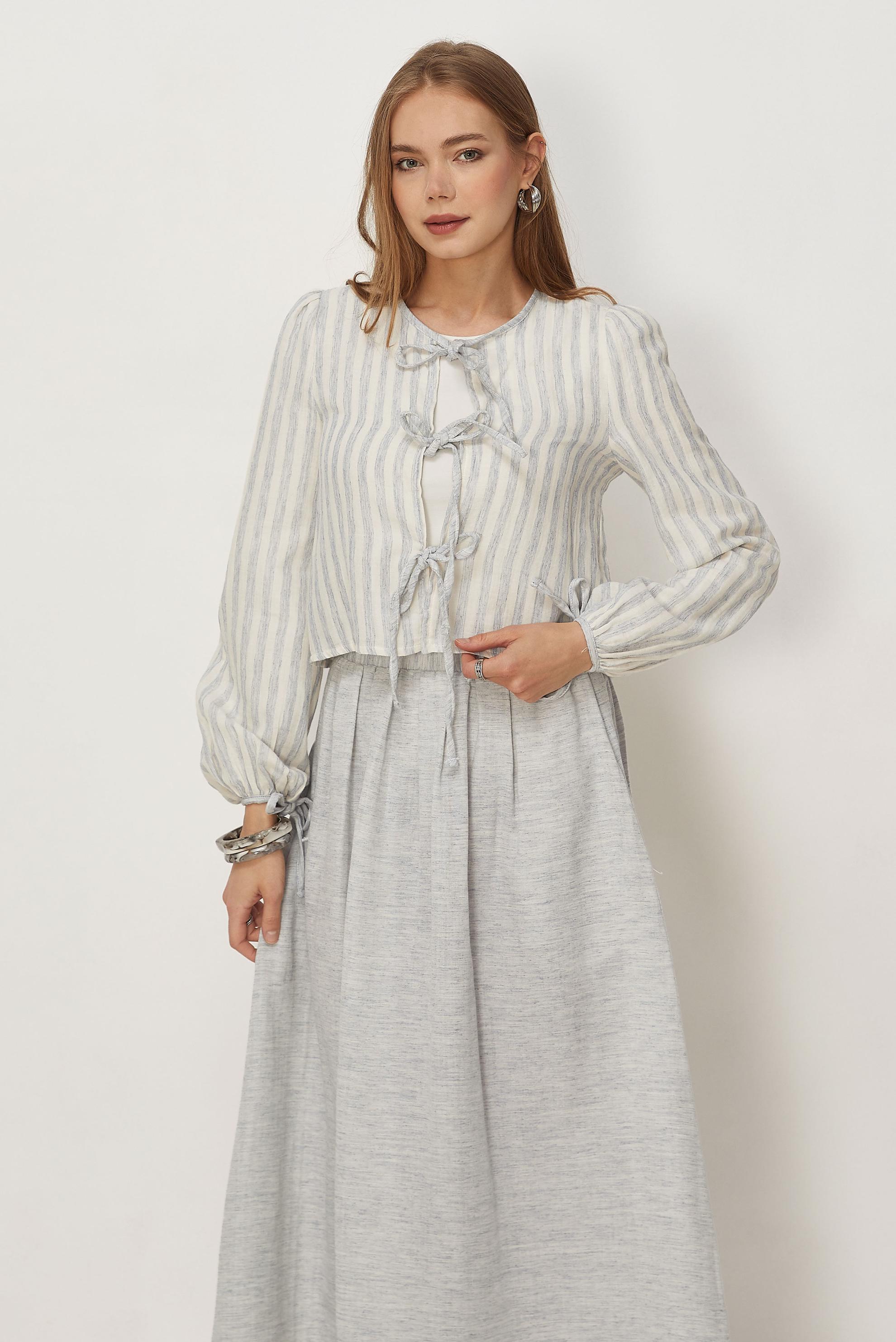 Tesettür giyim LACİVERT ETEKLİ MÜSLİN TAKIM 46492