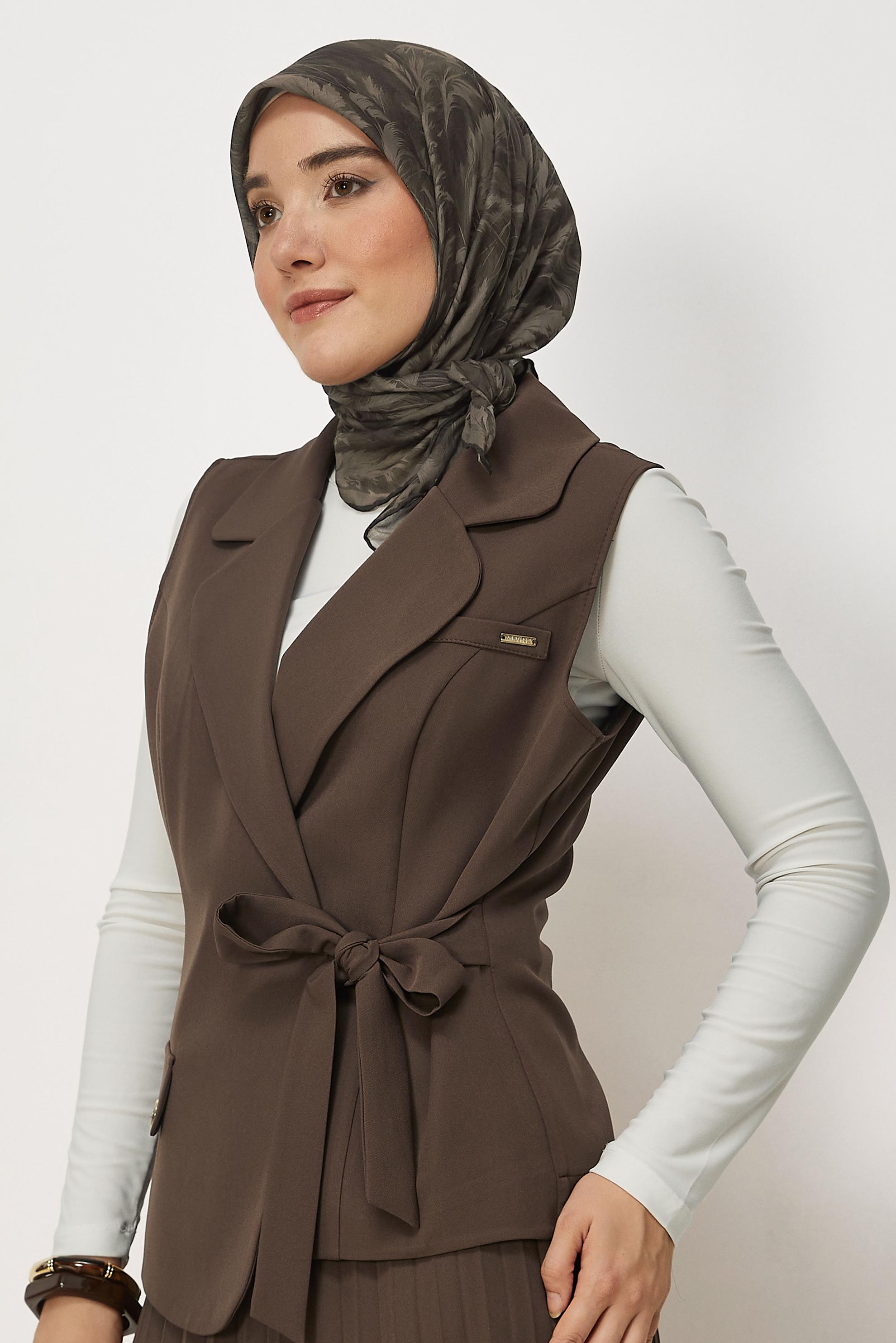 Tesettür giyim VİZON 46678 43961 2 Lİ ETEK.TK.38-46 TEK 40