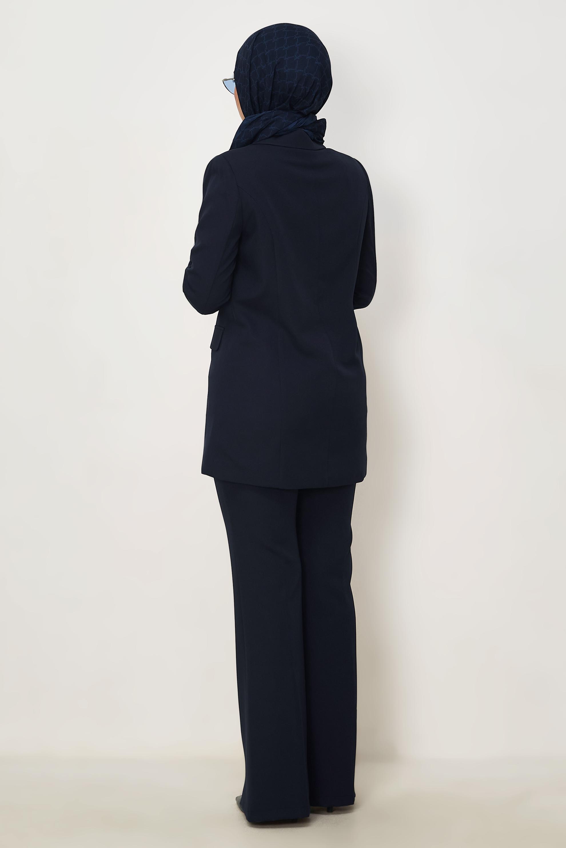 Vêtements hijab BLEU MARINE ENSEMBLE PANTALON CROISÉ 30555