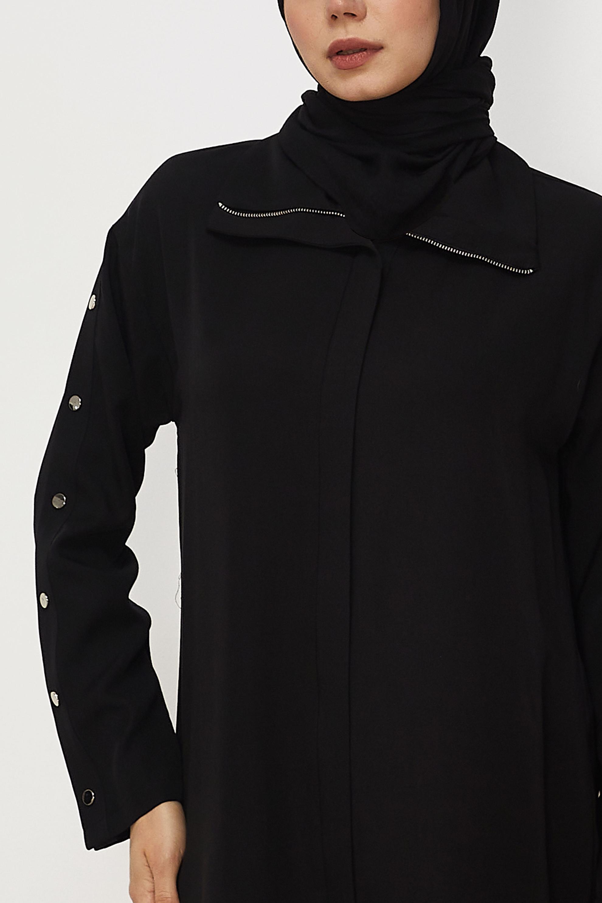 Hijab clothing BLACK SNAPPED PANTSUIT 45653