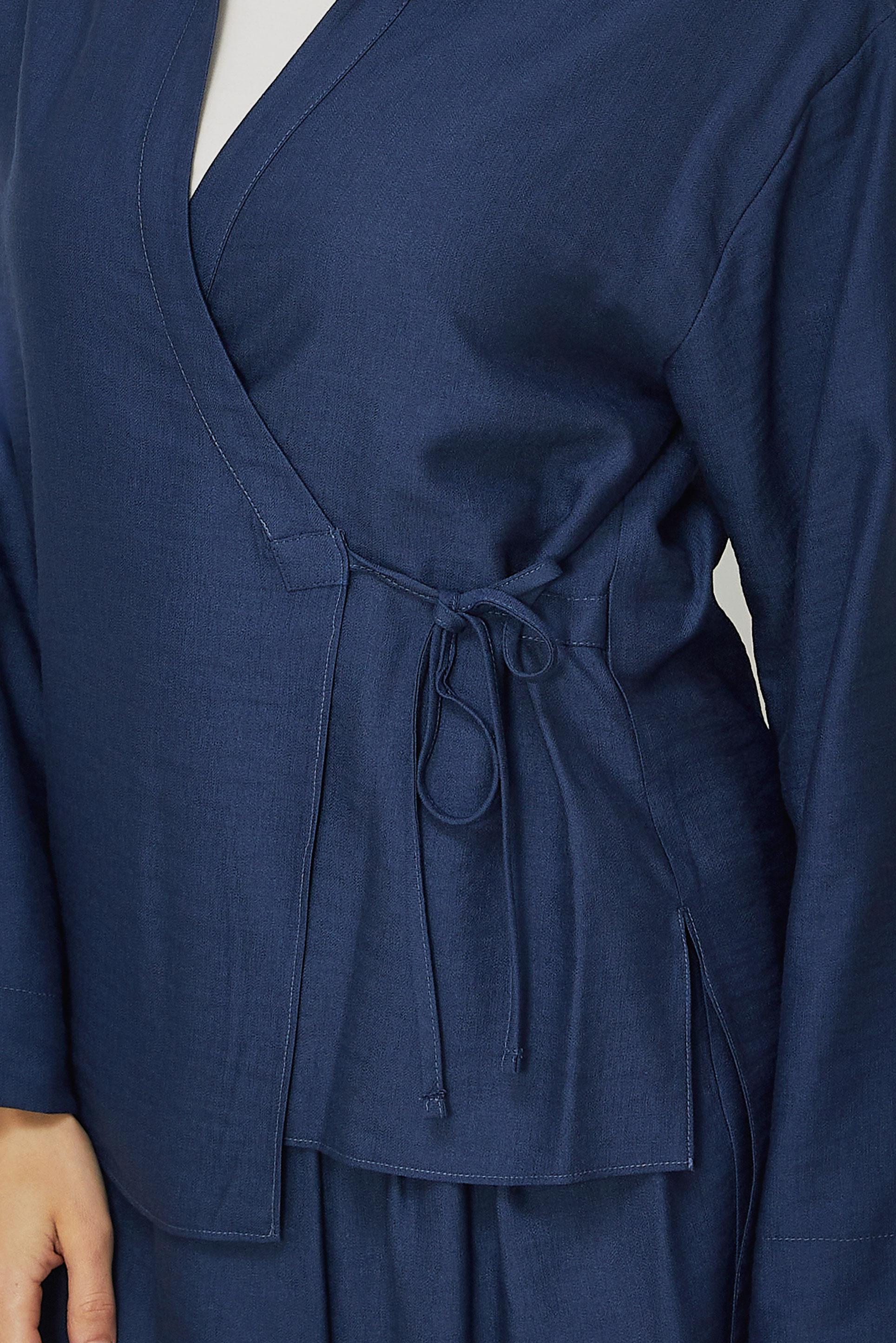 Hijab clothing NAVY BLUE TIED PANTSUIT 45781