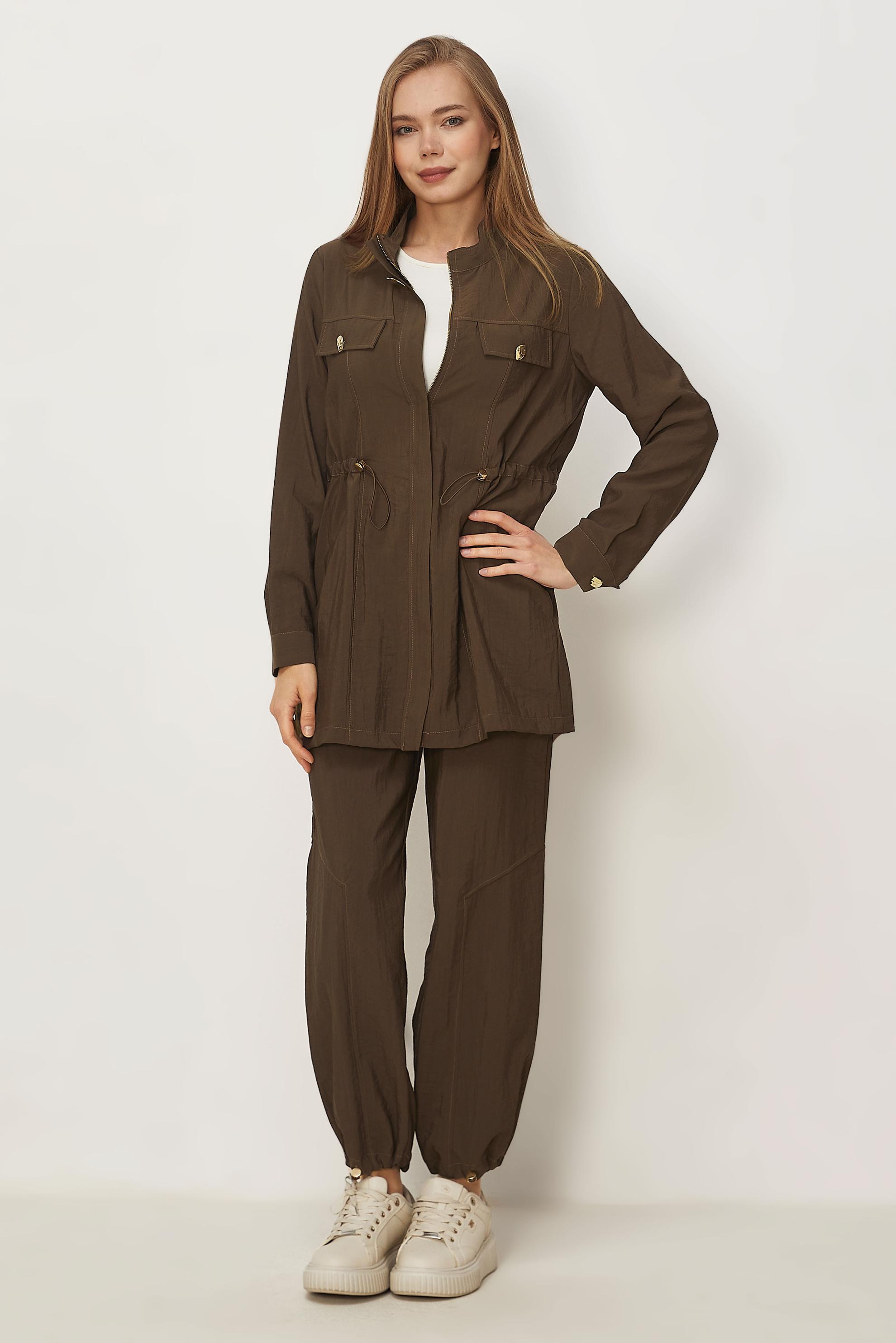 Hijab clothing BROWN PARACHUTE FABRIC PANTSUIT 46317
