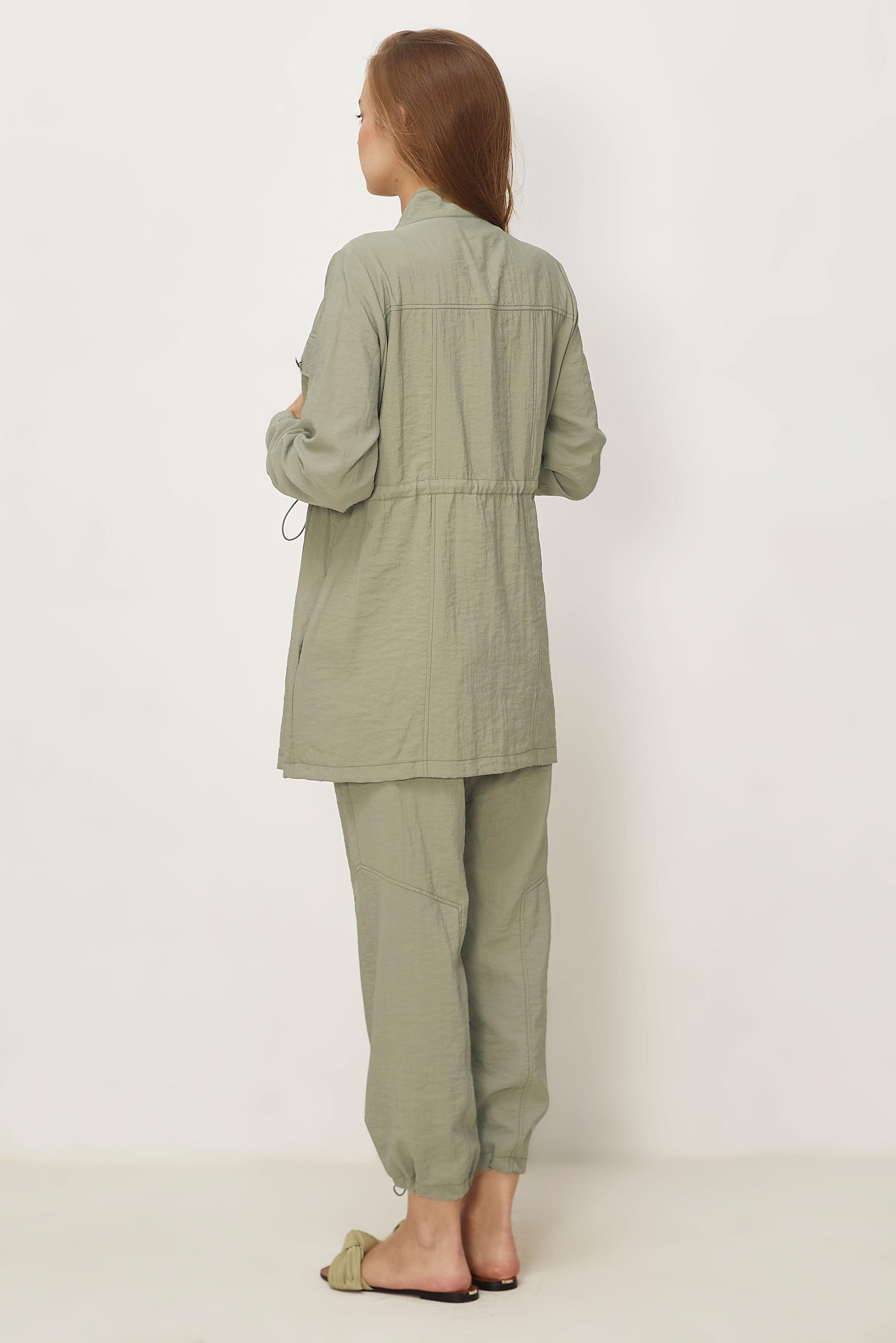 Hijab clothing BEIGE PARACHUTE FABRIC PANTSUIT 46317