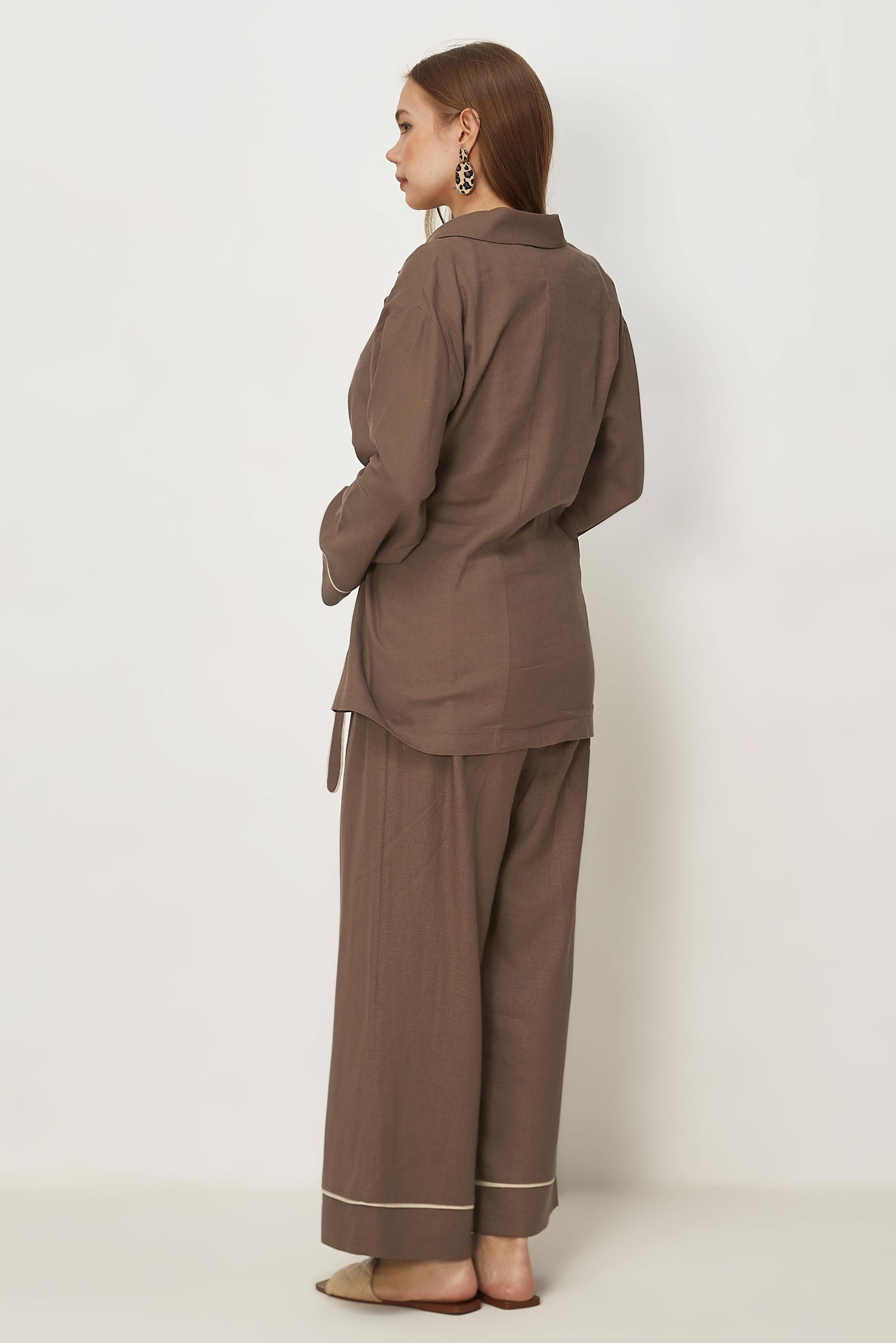 Hijab-Kleidung NERZ HOSENANZUG AUS LEINEN 46344