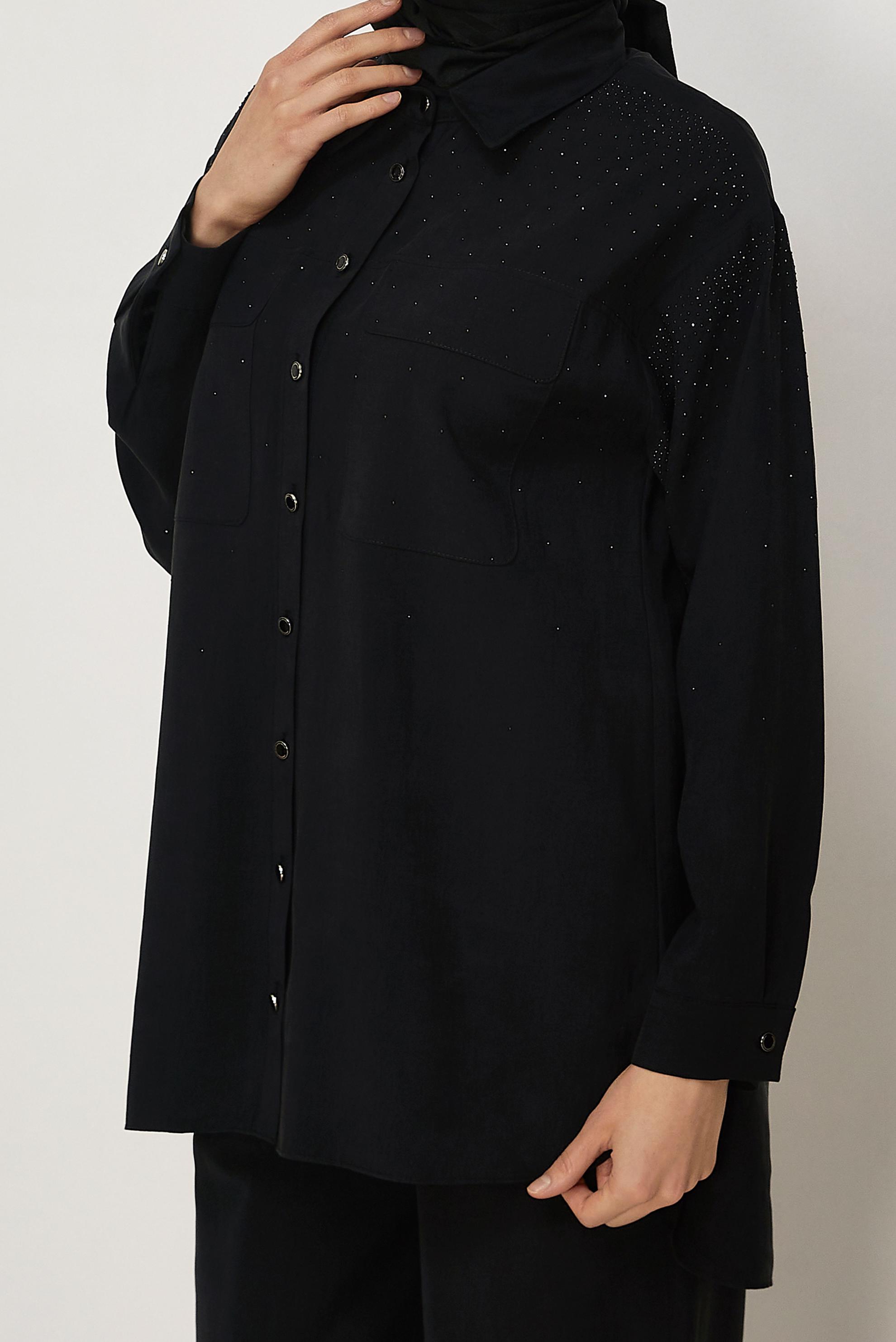 Hijab clothing BLACK GEM DETAILED MODAL PANTSUIT 46380