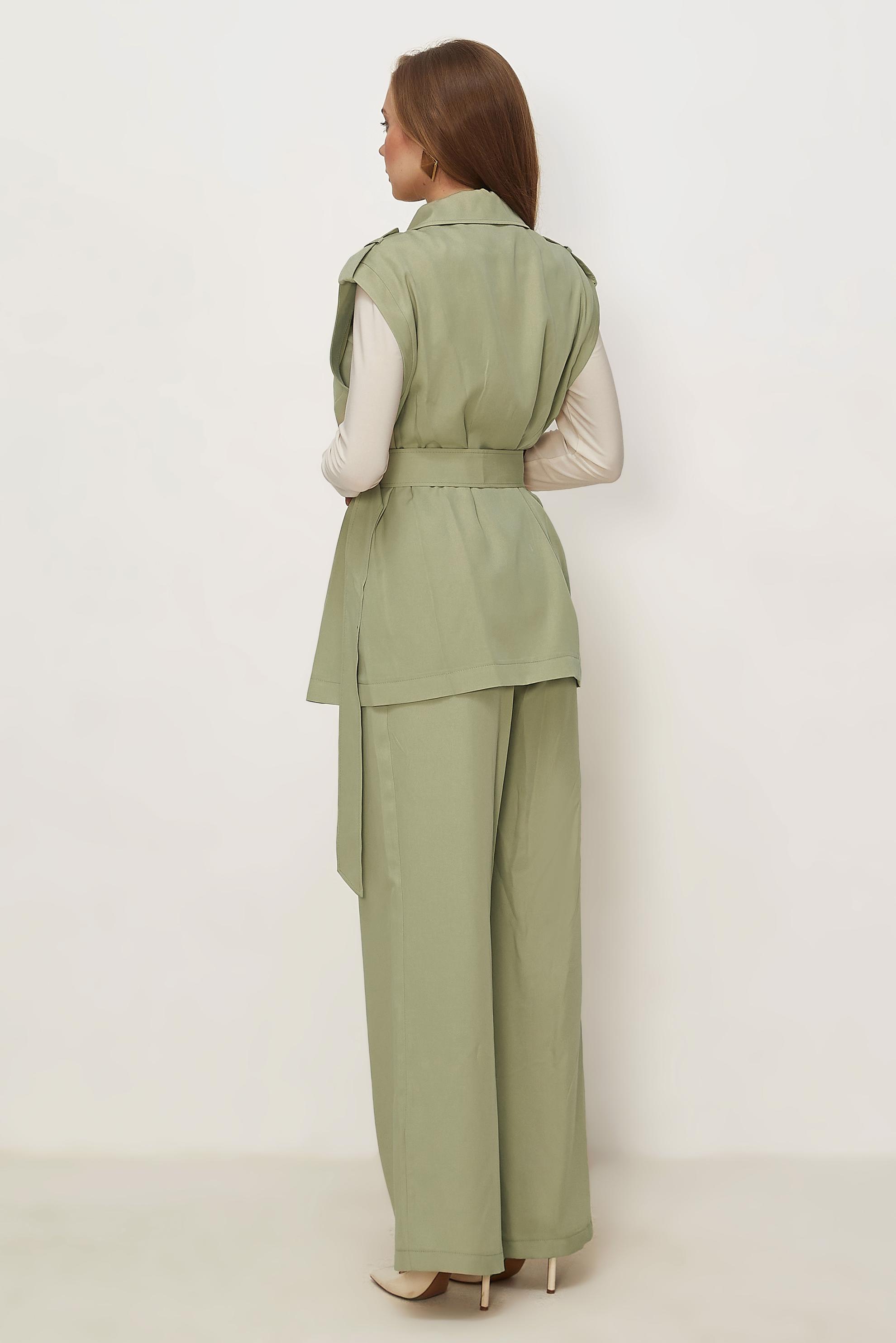 Hijab clothing BEIGE BELTED PANTSUIT 46392