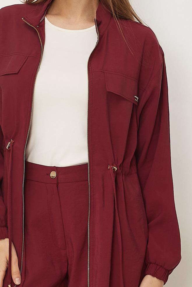 Hijab clothing BEIGE SMOCKED WAIST MODAL PANTSUIT 46459 - ALVİNA