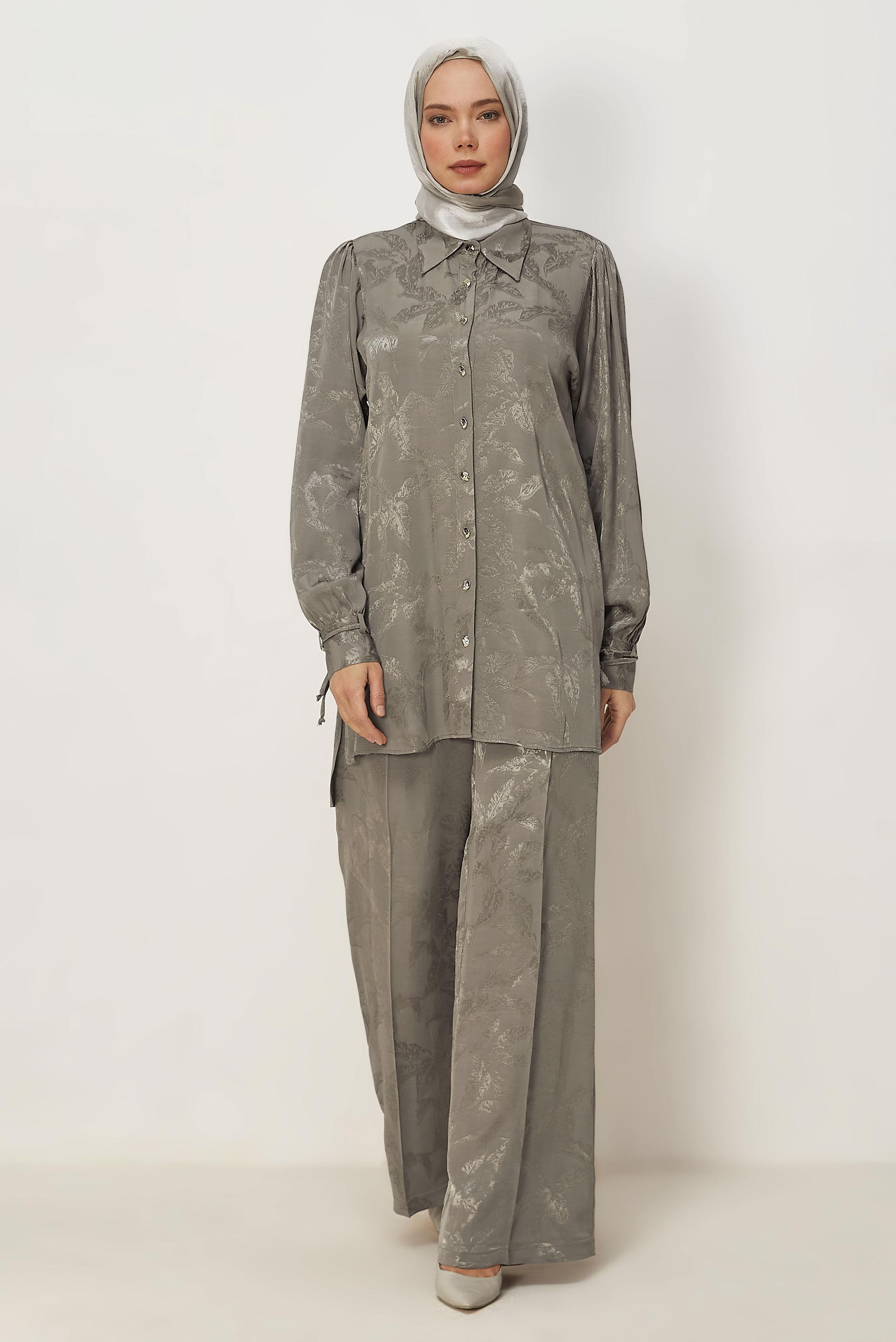 Vêtements hijab SABLE ENSEMBLE PANTALON JACQUARD 46568