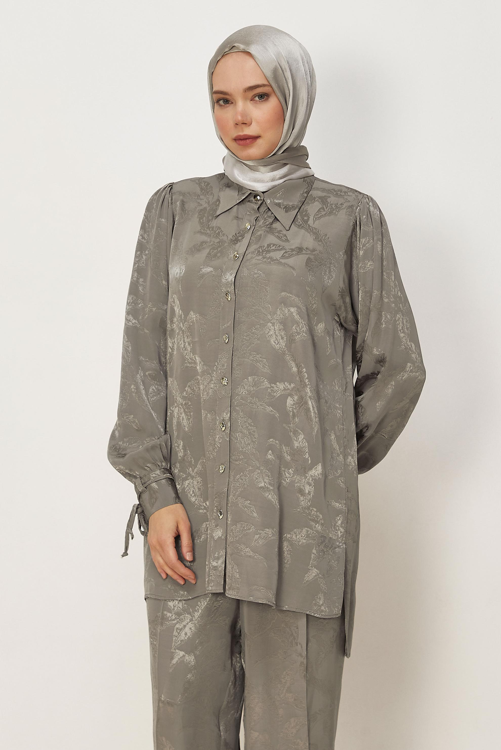 Vêtements hijab SABLE ENSEMBLE PANTALON JACQUARD 46568
