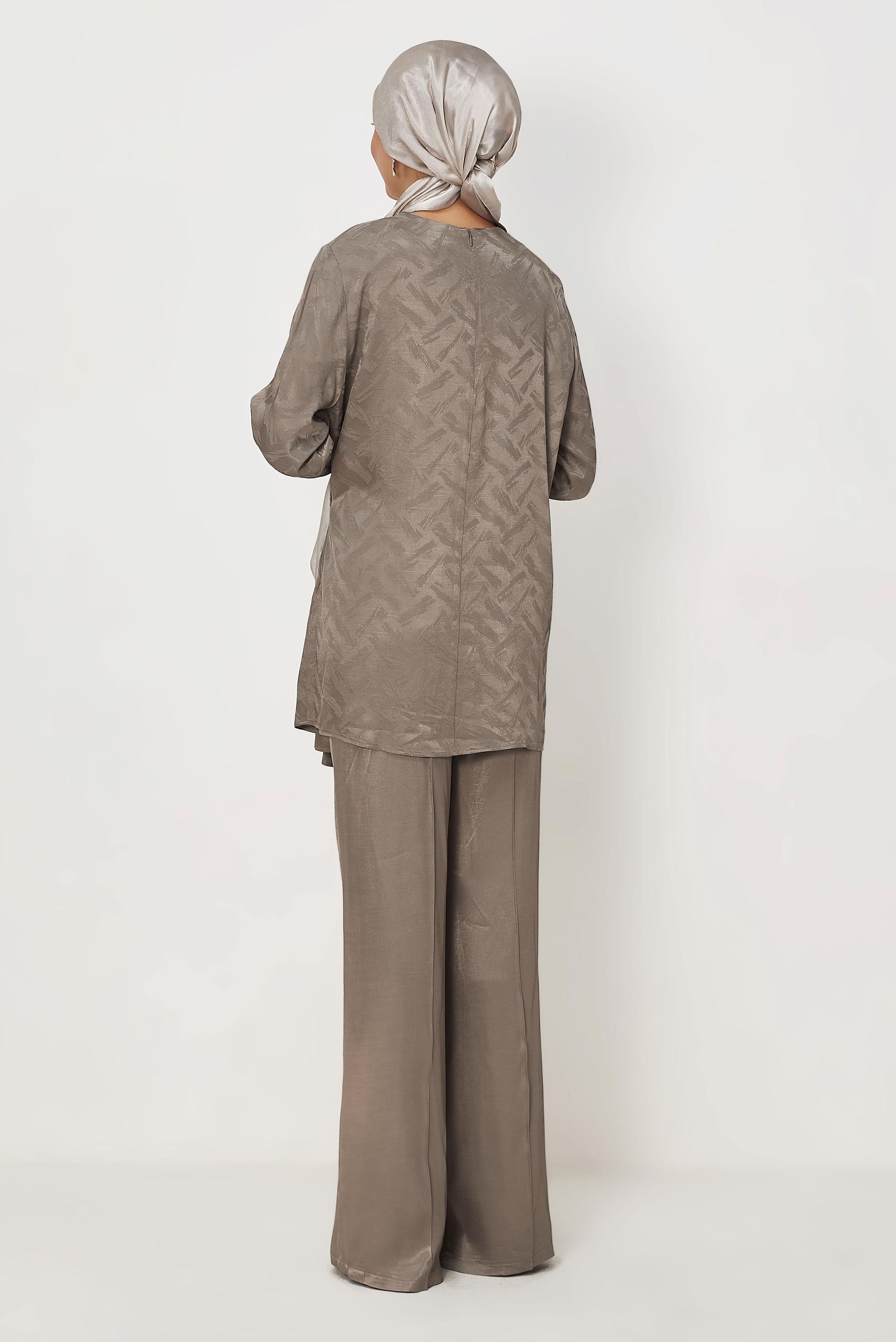 Hijab clothing MINK BELT DETAILED PANTSUIT 46669