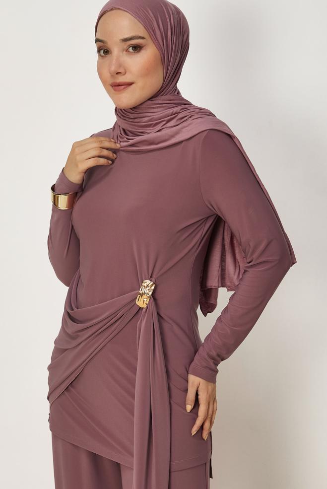 Tesettür giyim PEMBE 46830 VİZONA 2Lİ PANT.TK. 38-46 TEK40 - ALVİNA
