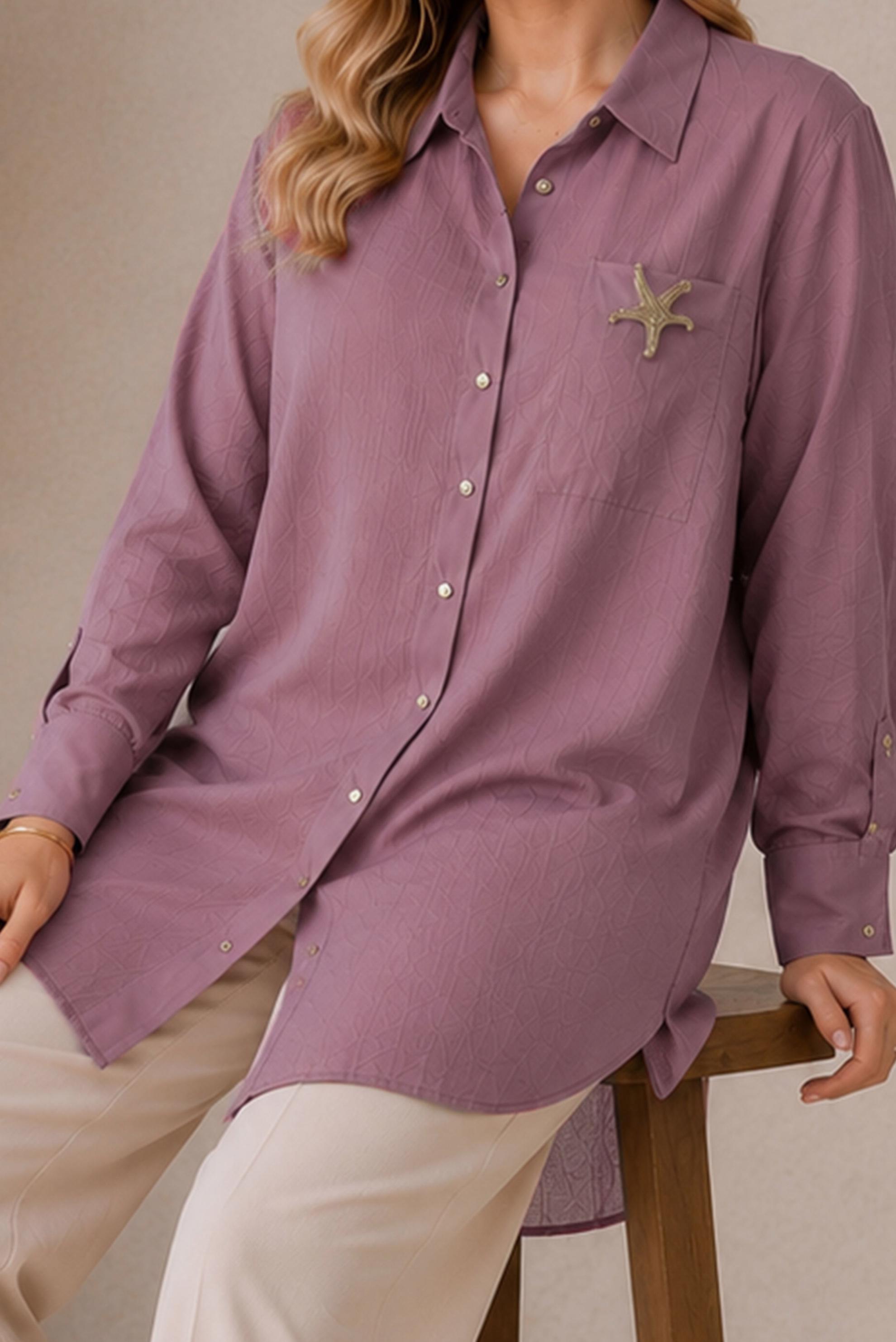 Tesettür giyim PEMBE 20975 ÇİLEK TUNİK 42-50 TEK 44