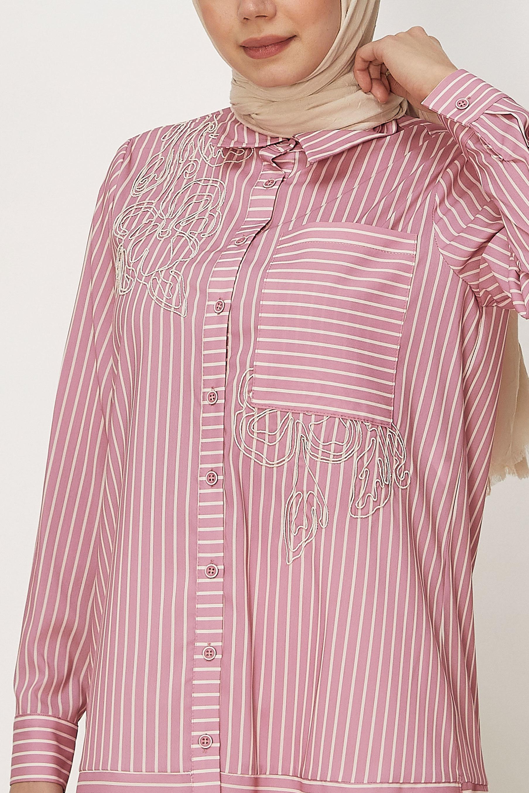 Hijab-Kleidung PULVER HEMDKRAGEN TUNIKA 46356