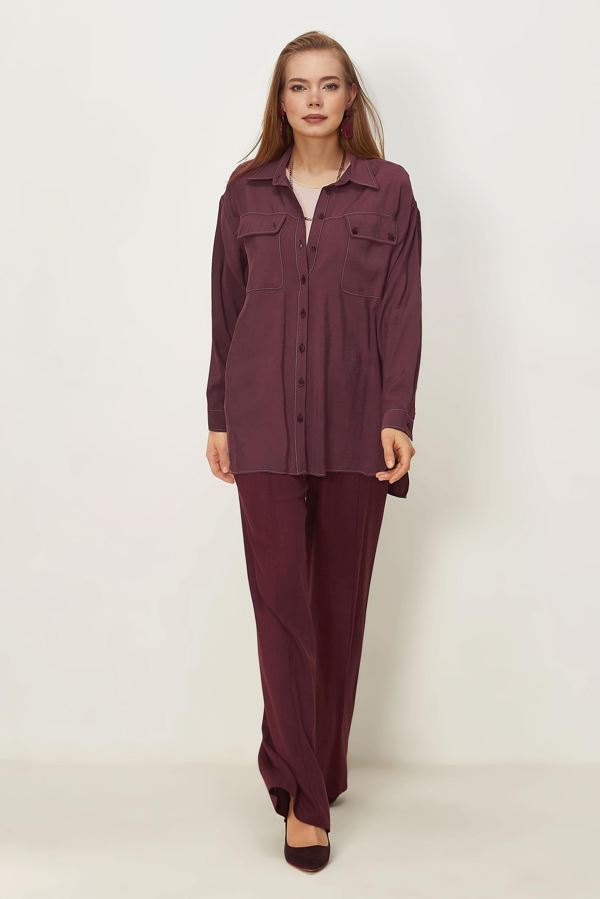 Hijab clothing DAMSON SHIRT COLLAR MODAL TUNIC 46464