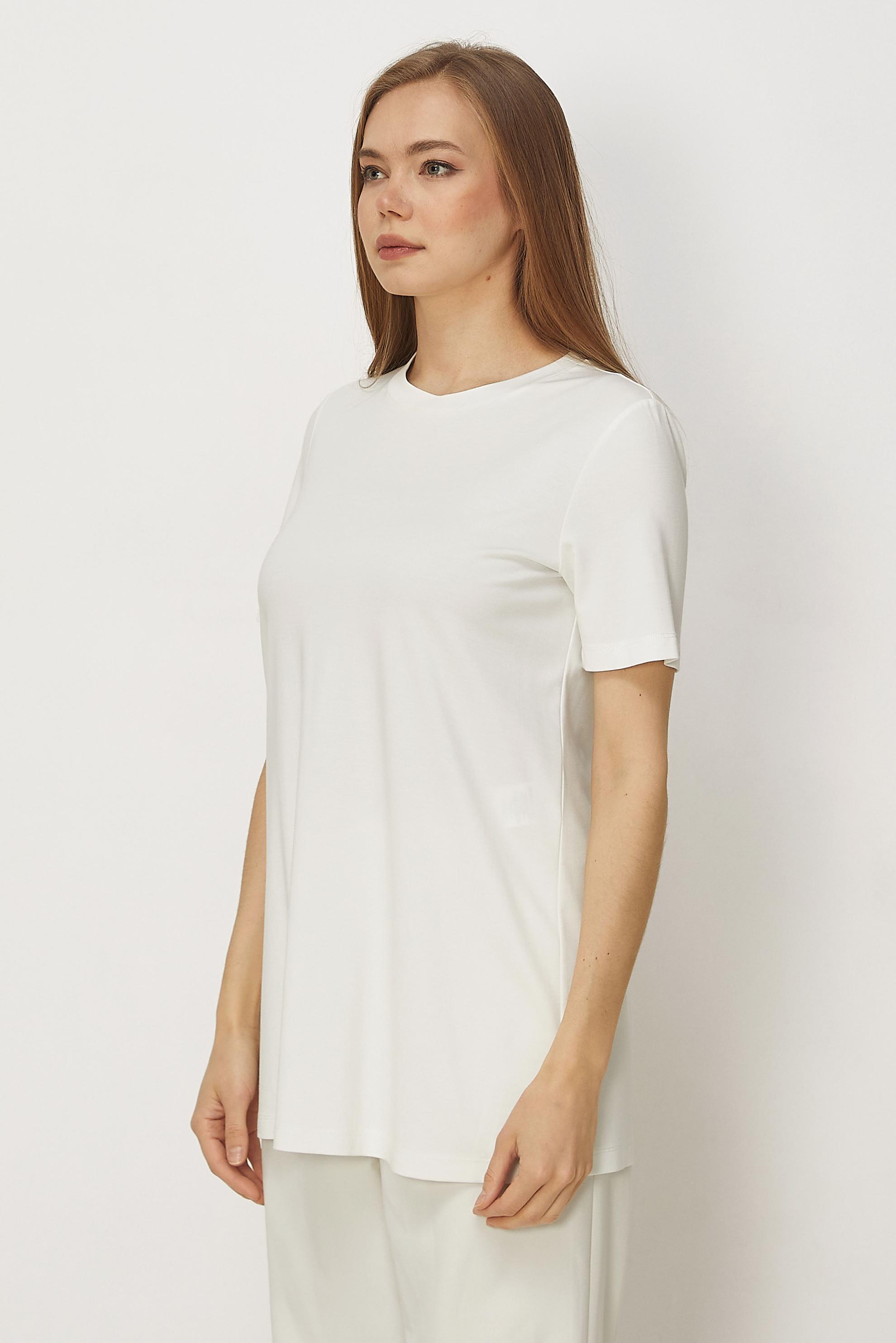 Hijab-Kleidung WEISS KURZARM-TUNIKA 46494