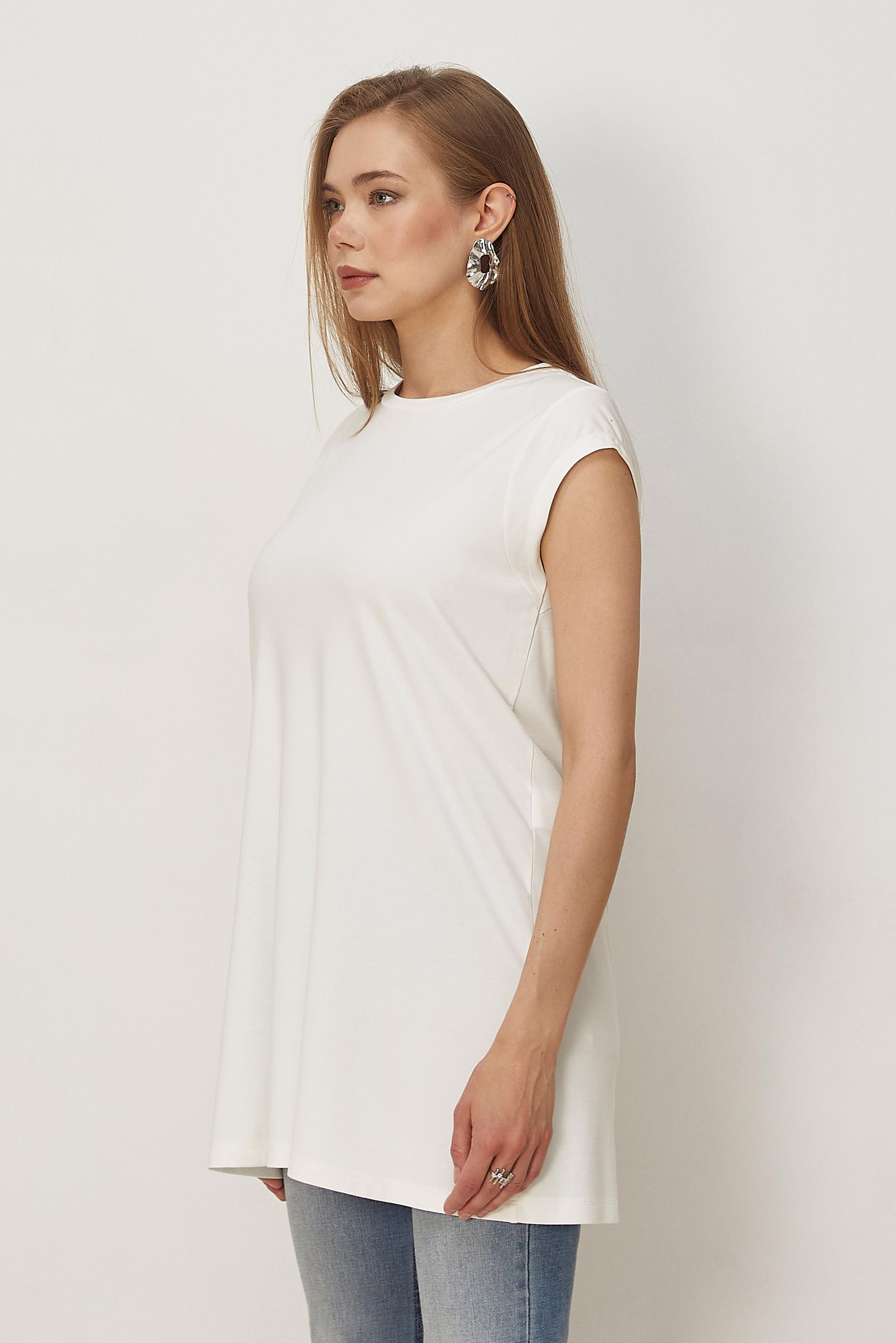 Hijab clothing WHITE SHORT SLEEVED TUNIC 46498