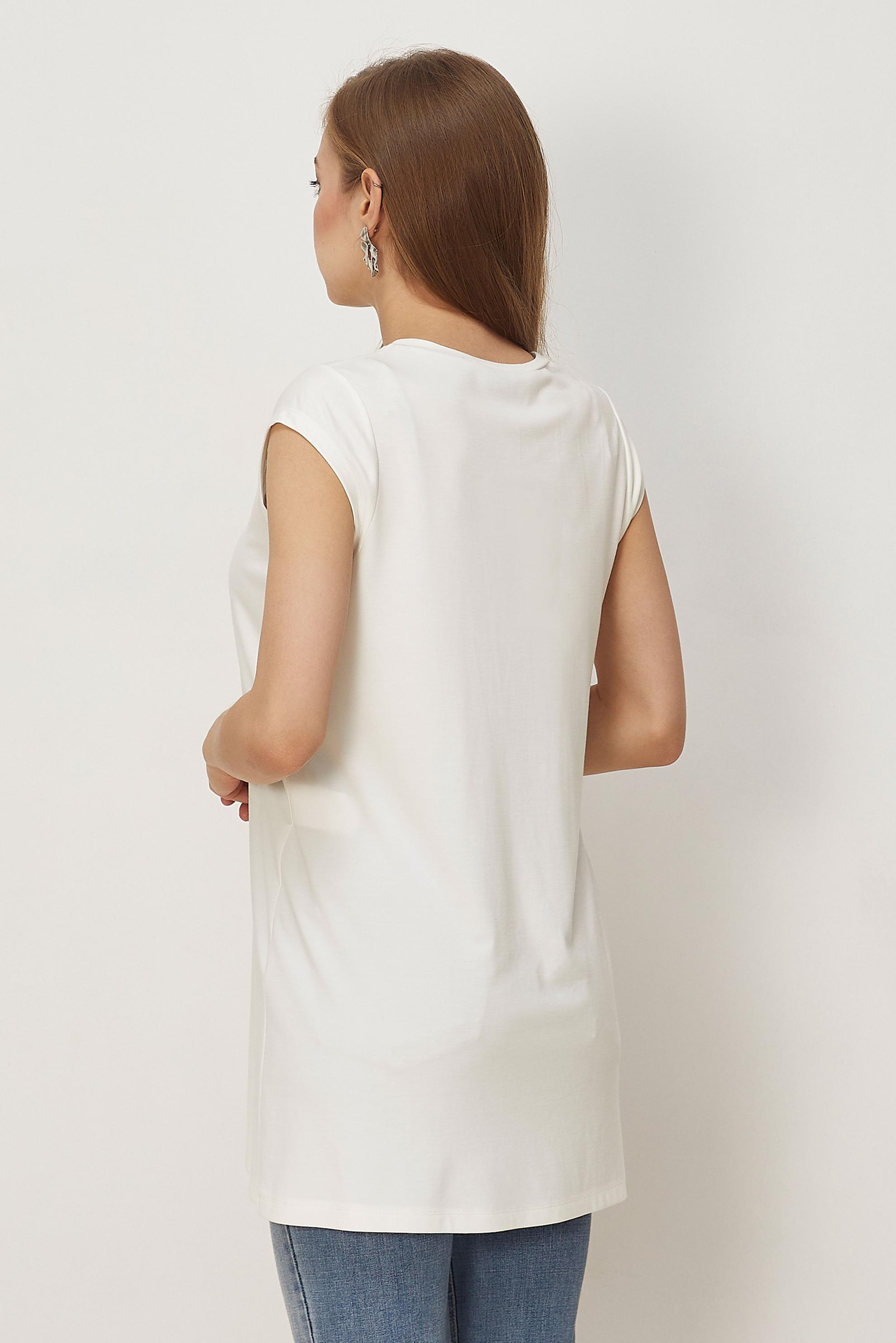 Hijab clothing WHITE SHORT SLEEVED TUNIC 46498