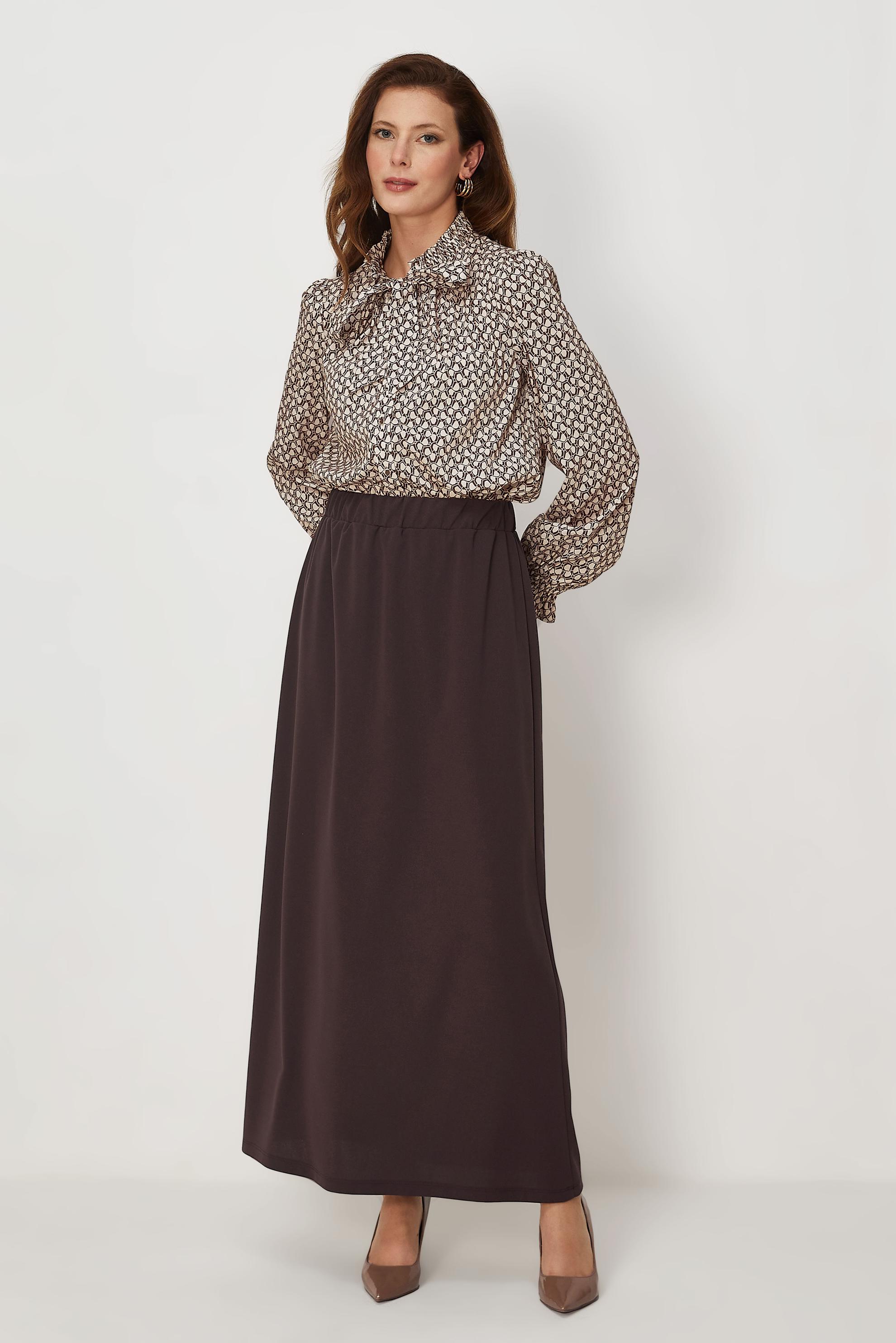 Tesettür giyim KAHVE 46778 NEPTÜN 12462 TUNİK 38-44 TEK 40