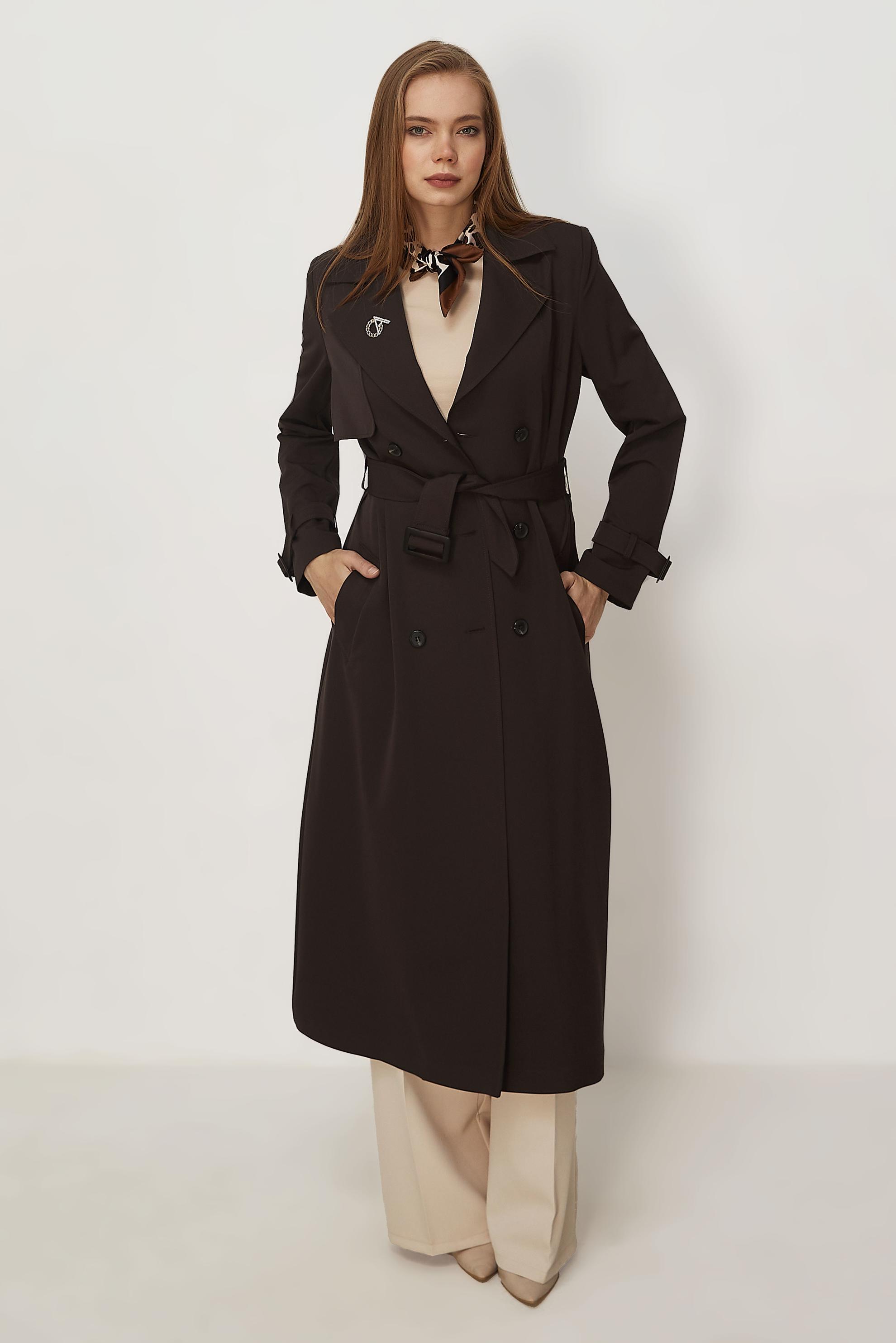 Vêtements hijab BRUN TRENCH CEINTURÉ 11010