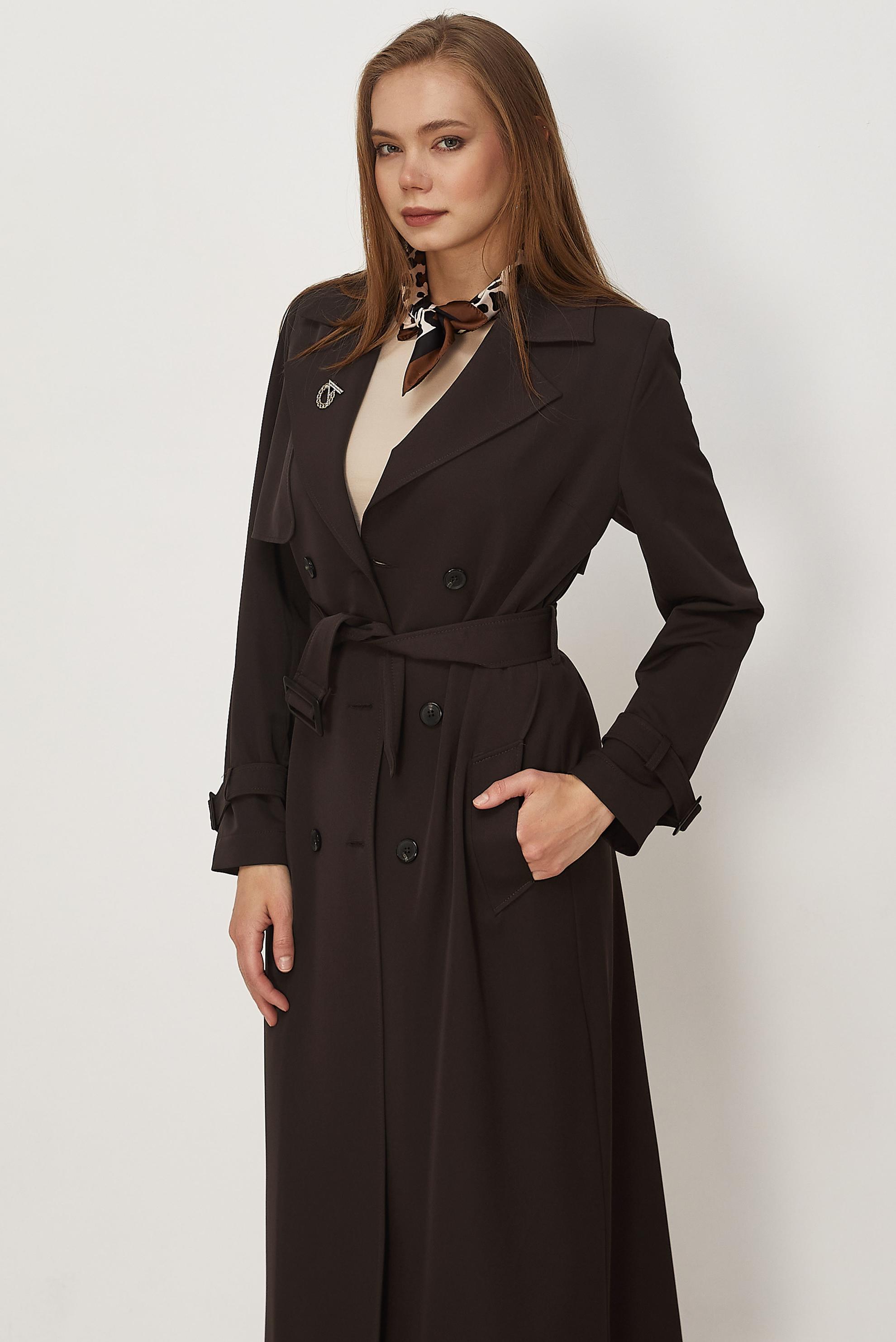 Vêtements hijab BRUN TRENCH CEINTURÉ 11010
