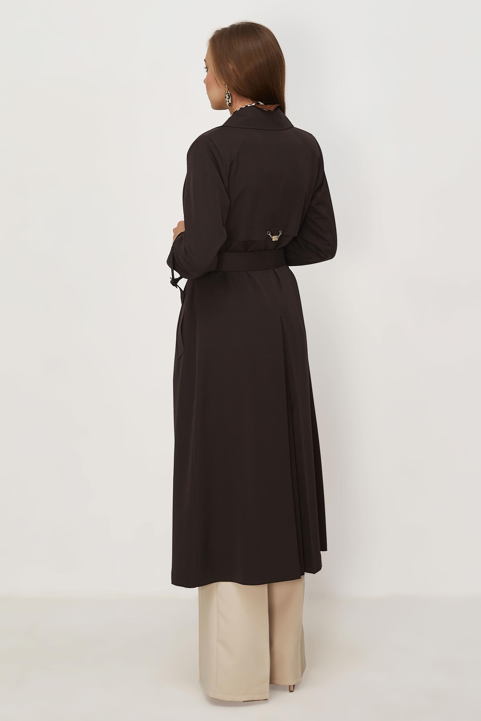 Vêtements hijab BRUN TRENCH CEINTURÉ 11010