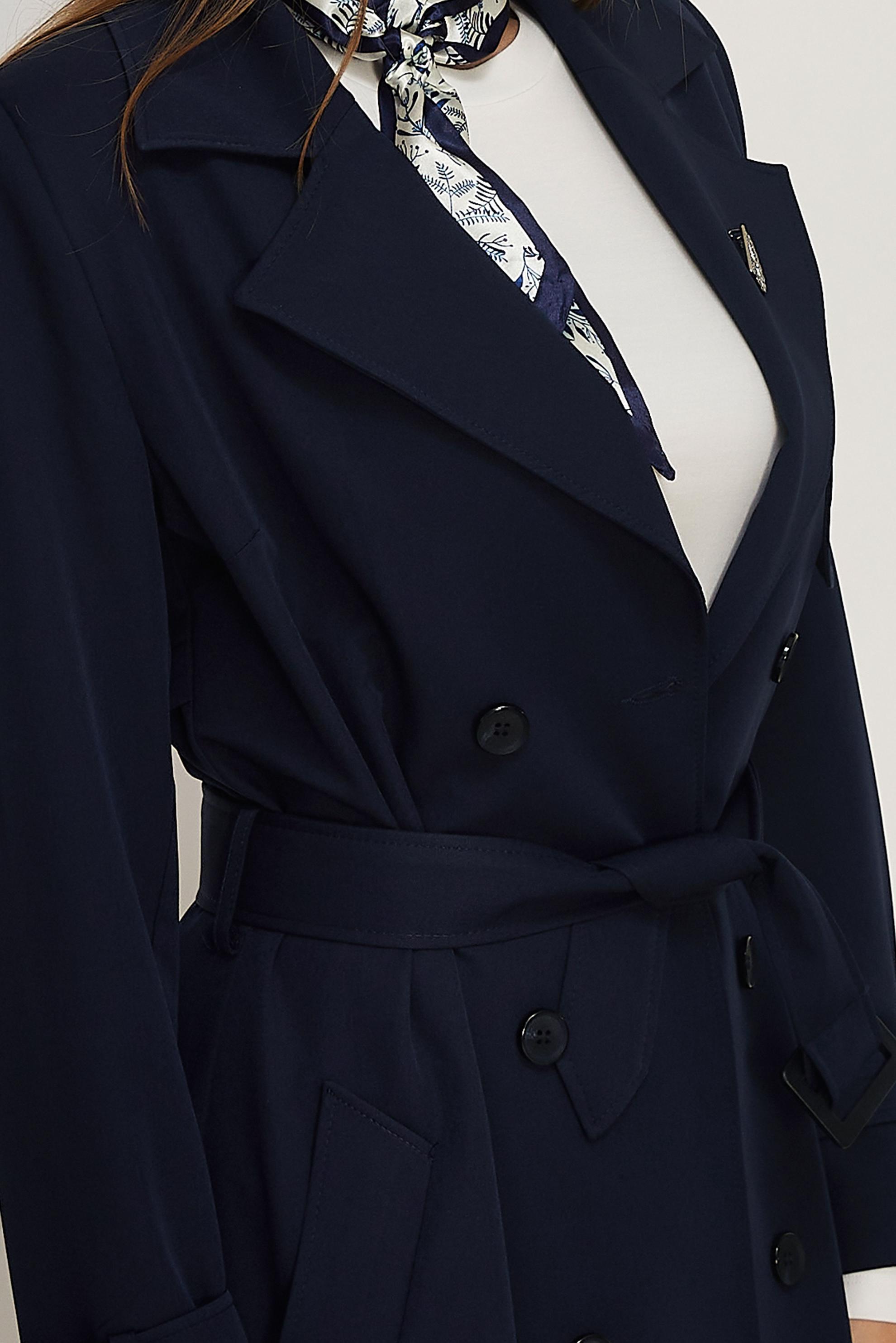 Vêtements hijab BLEU MARINE TRENCH CEINTURÉ 11010