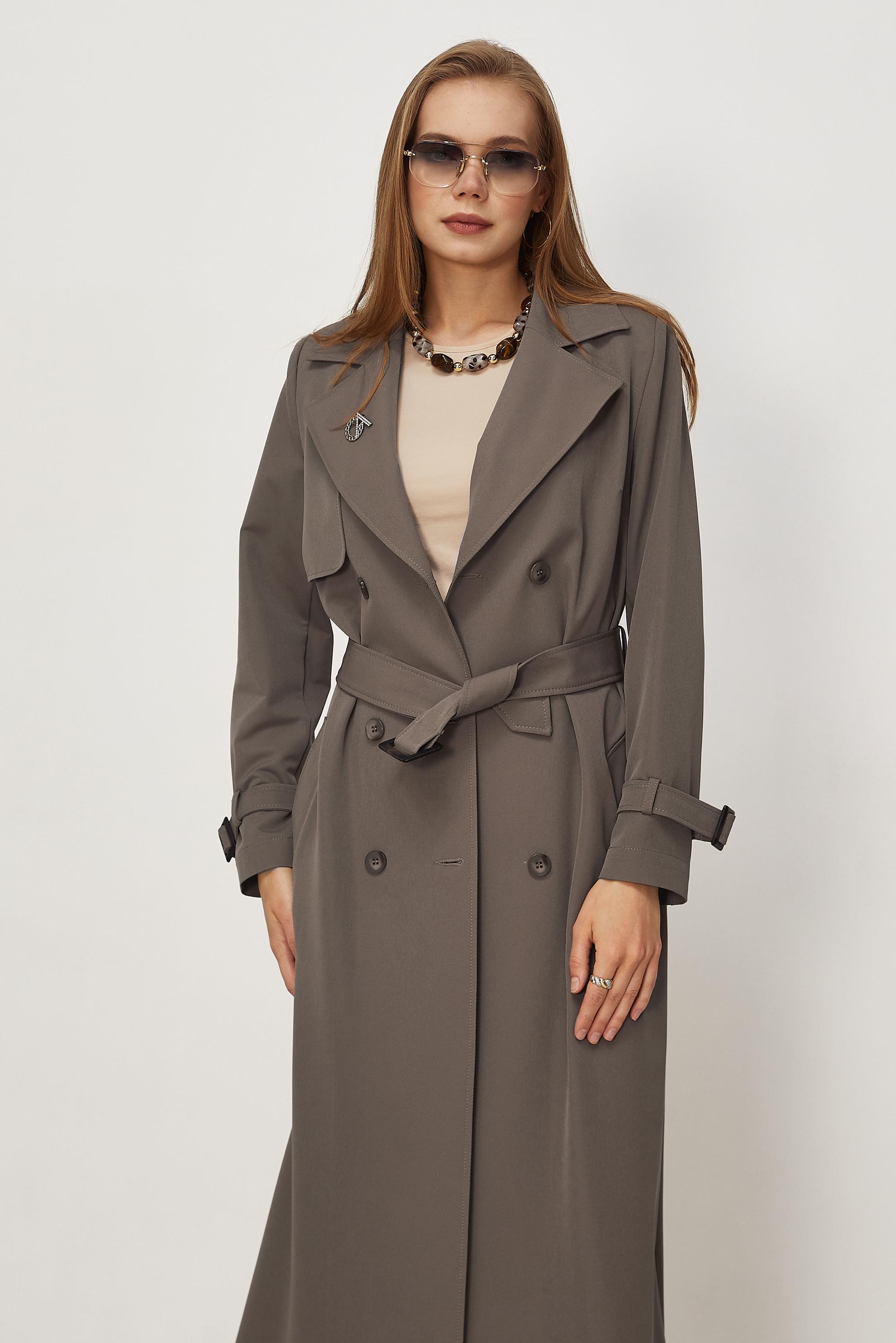 Vêtements hijab BRUN TRENCH CEINTURÉ 11010
