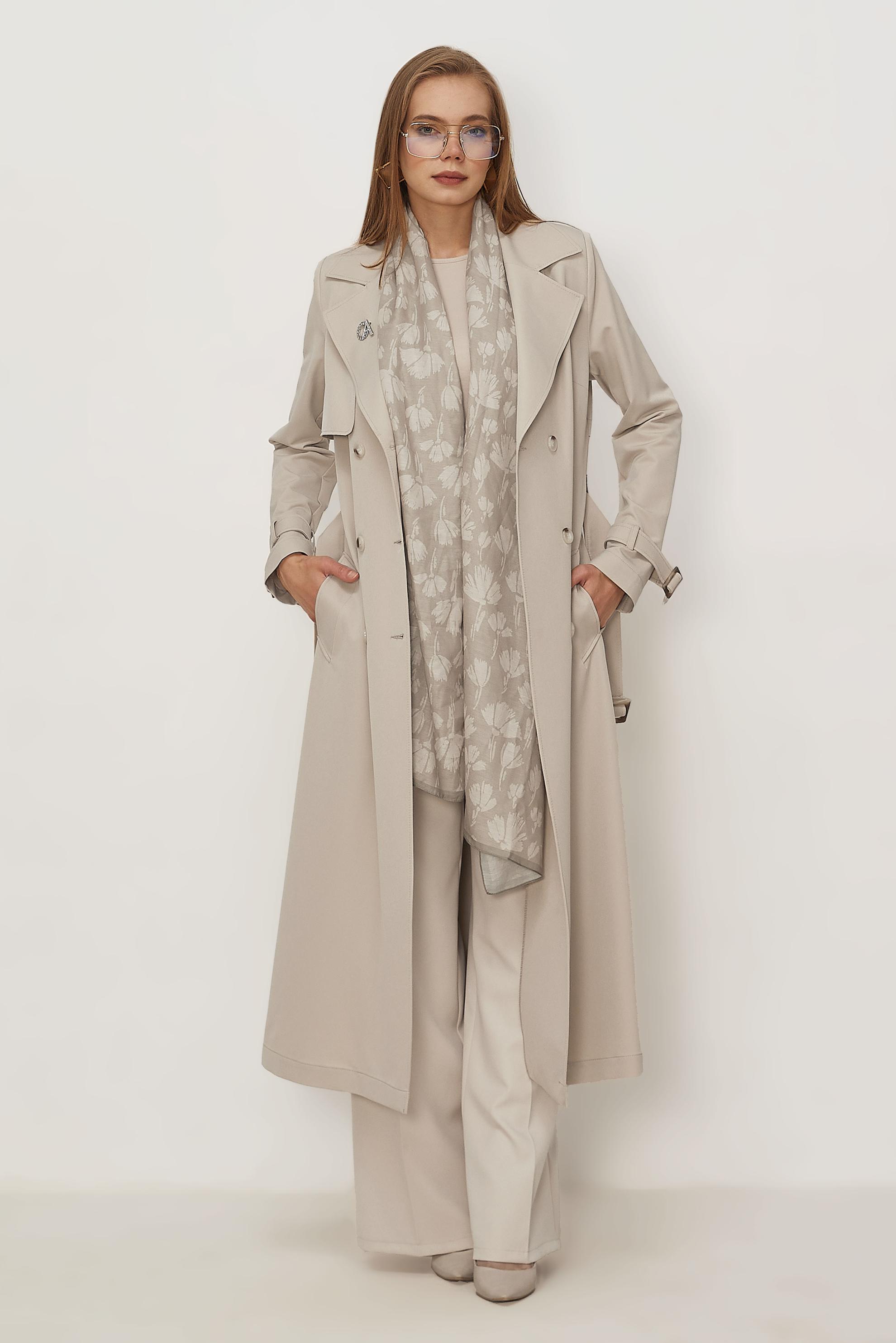 Vêtements hijab BEIGE TRENCH CEINTURÉ 11010